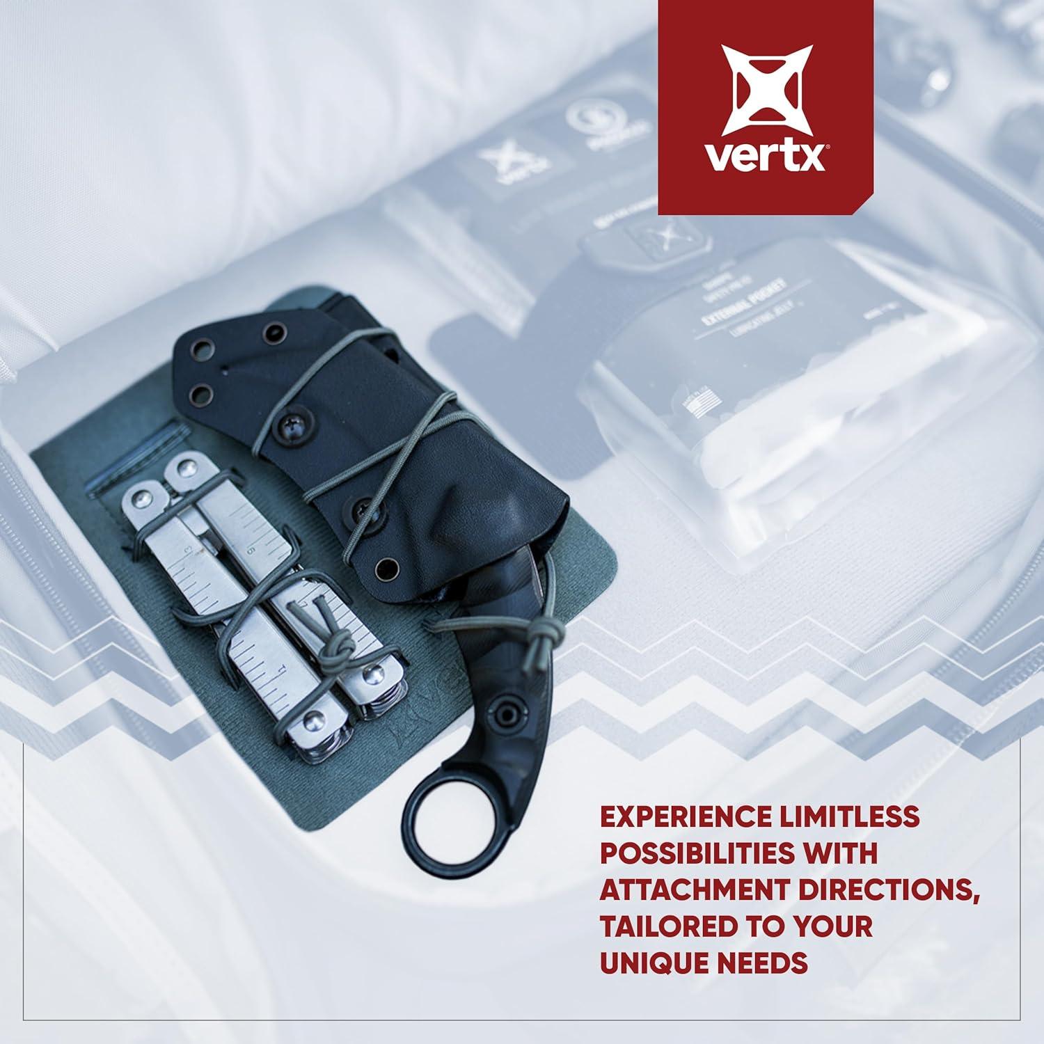 Vertx MAP Admin Double Compatible Molle System Organizer Insert Patch Panel Accessories Attachment for Tactical Backpack Bag, Flashlight and Tool Accessory Holder