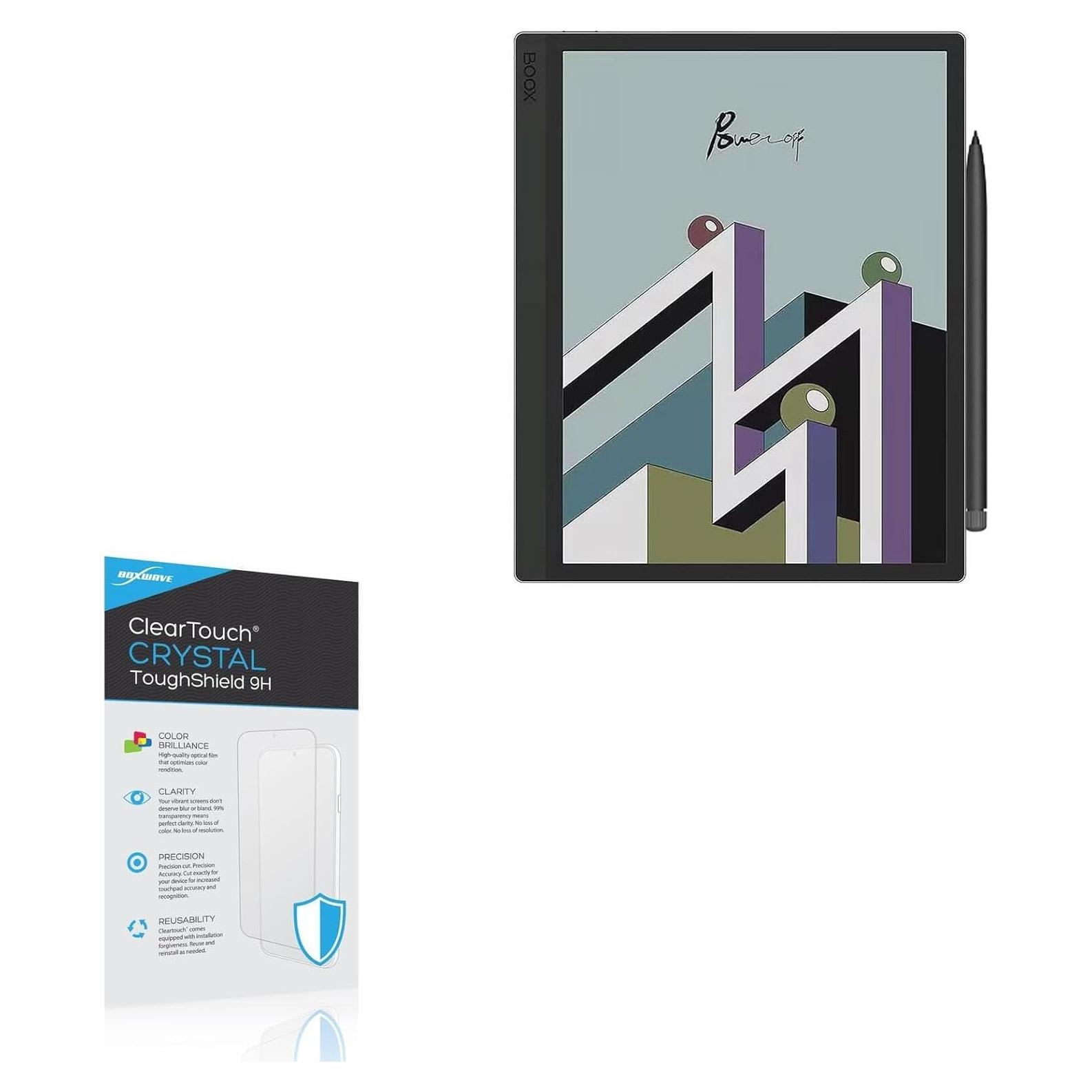 Protector de Pantalla BoxWave ClearTouch 9H para Onyx BOOX Tab Ultra C - 2 Pack
