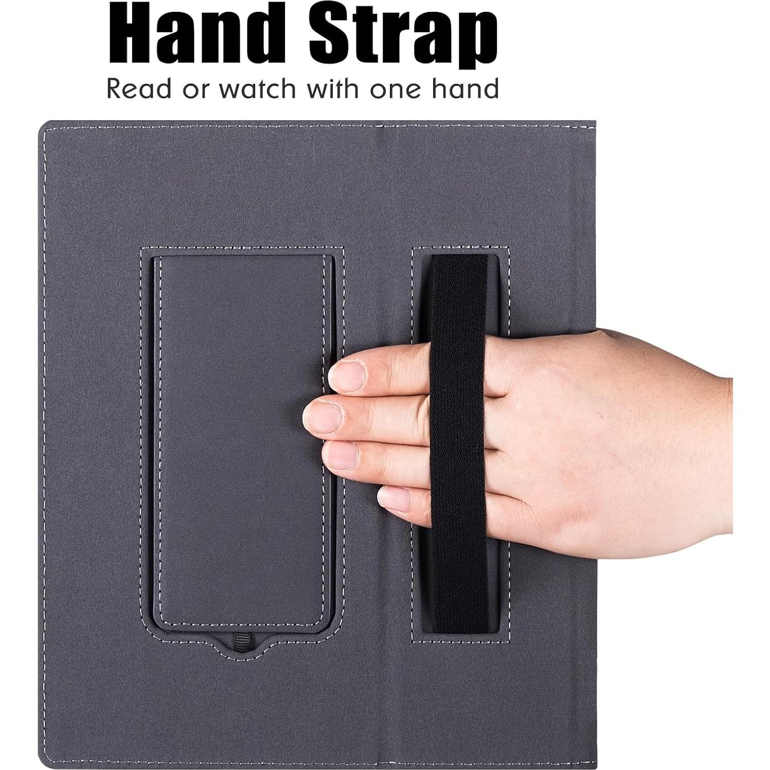 Funda de soporte BOZHUORUI para tableta ePaper 10.3" Onyx Boox Tab Ultra C Pro - Cuero PU con correa y soporte