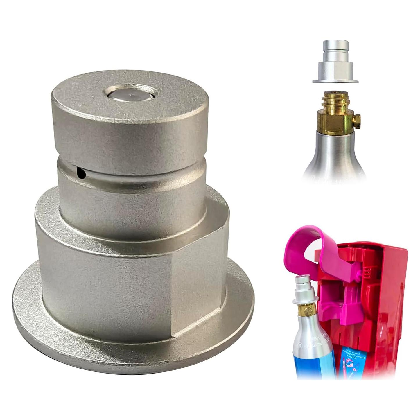 Adaptador de Conexión Rápida CO2 para Máquina de Agua Seltz Terra DUO ART