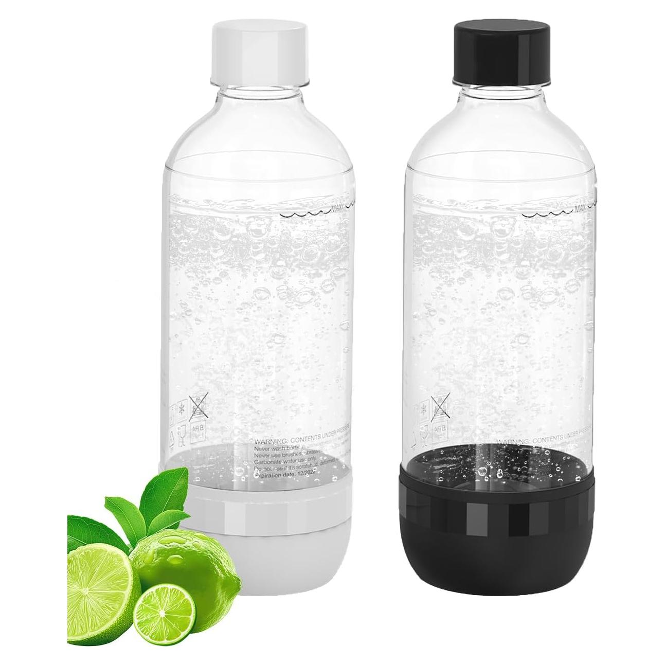 Botellas Reutilizables de Carbonatación OiDiPi 1L - Paquete de 2