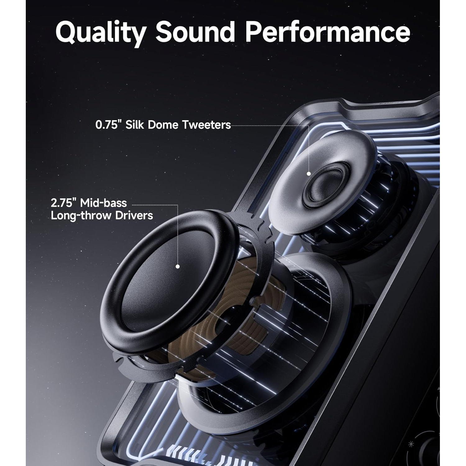 Altavoces Activos Edifier QR30 Bluetooth 30W USB-A AUX Negro