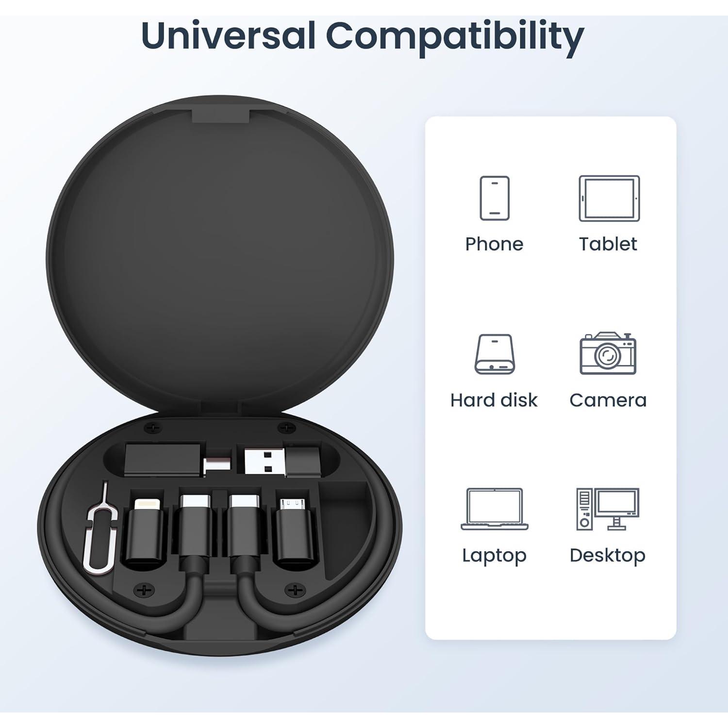 Kit Adaptador Carga USB Elebase 100W con Cable 30.48cm