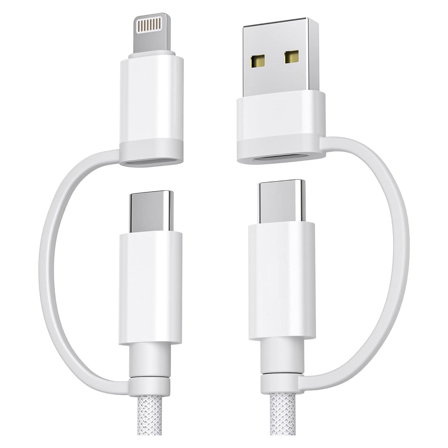 Cable de Carga 4 en 1 Basesailor USB-C 2M 60W para iPhone
