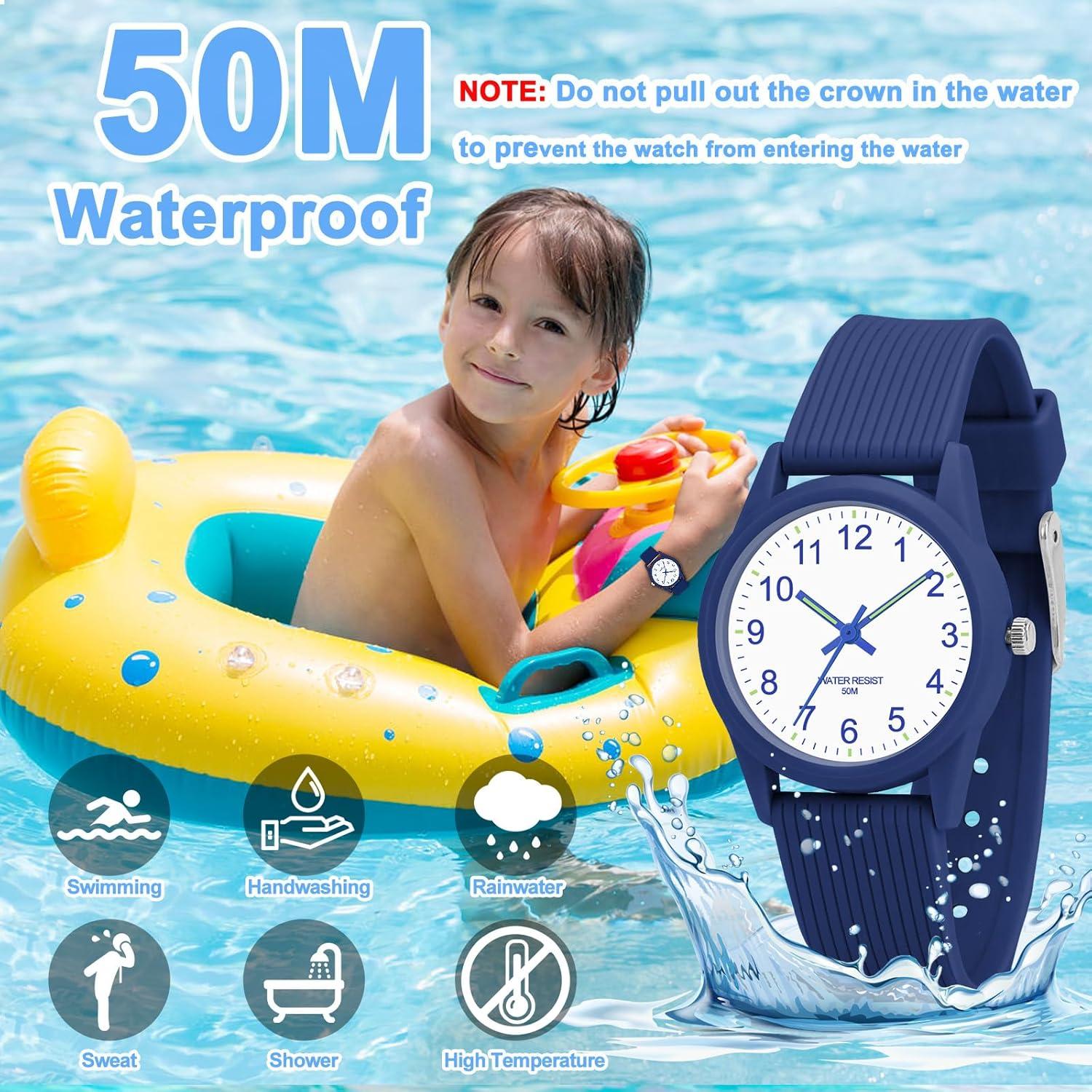 Reloj Analógico Infantil TENOCK Azul 50m Impermeable 4-12 Años