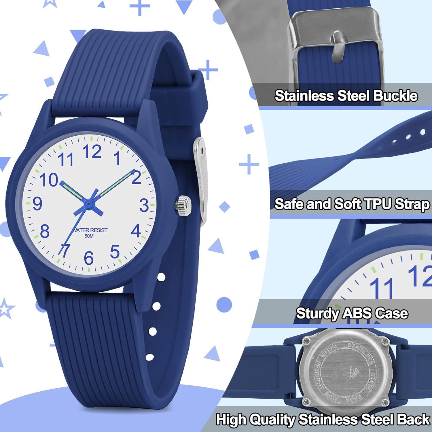 Reloj Analógico Infantil TENOCK Azul 50m Impermeable 4-12 Años