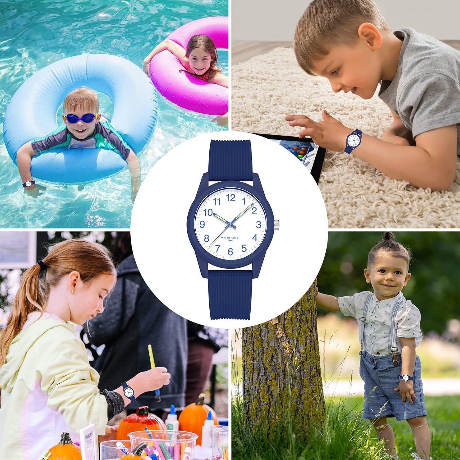Reloj Analógico Infantil TENOCK Azul 50m Impermeable 4-12 Años