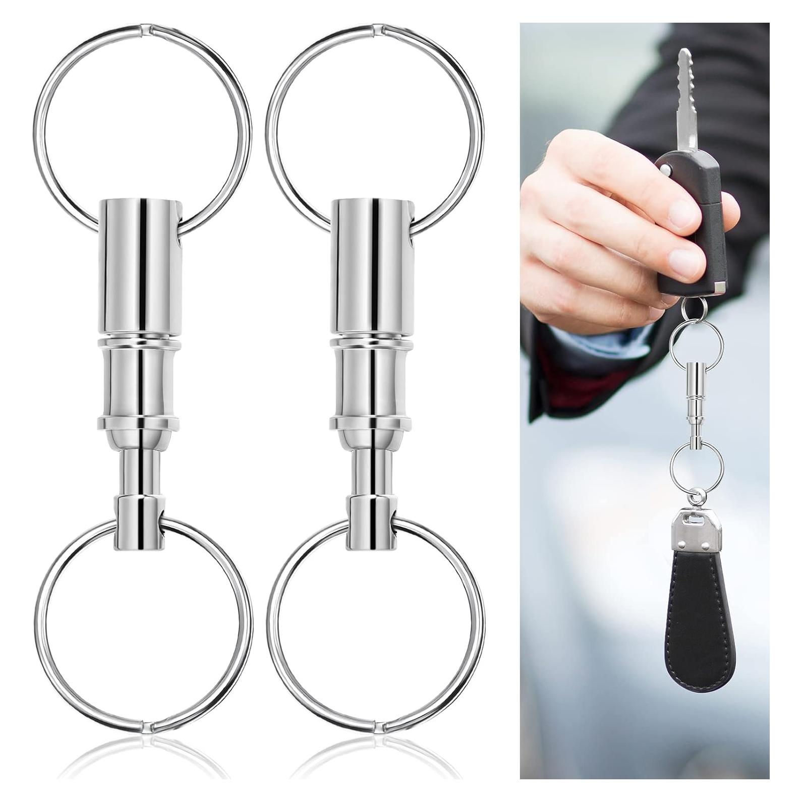 Anillas de Llave Desmontables EBOOT - Acero Inoxidable - Paquete de 2