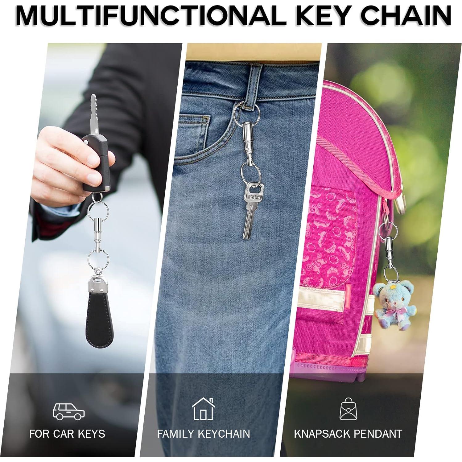 Anillas de Llave Desmontables EBOOT - Acero Inoxidable - Paquete de 2