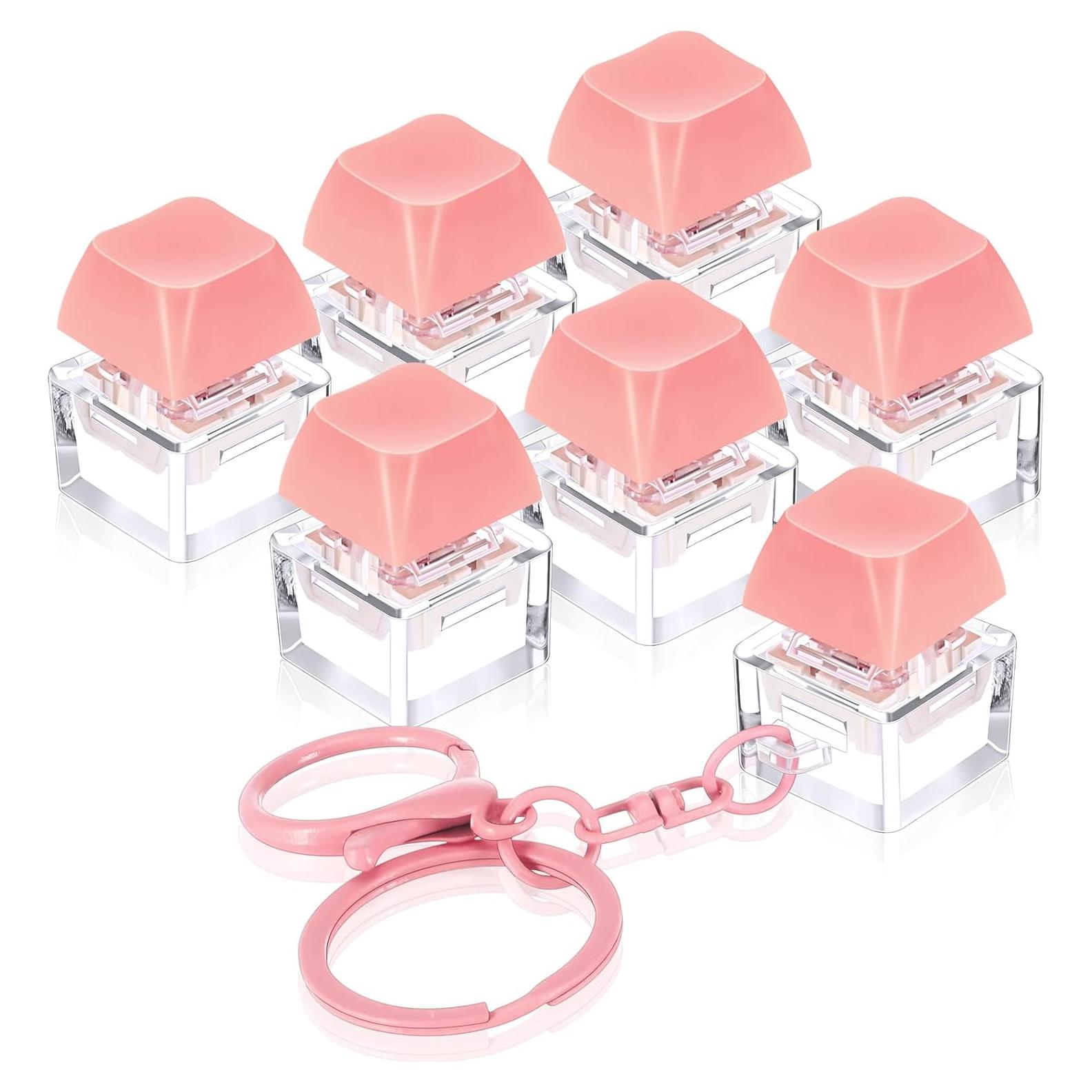 Juguetes Antiestrés Shappy 6 Pcs Llavero Rosa para Teclado