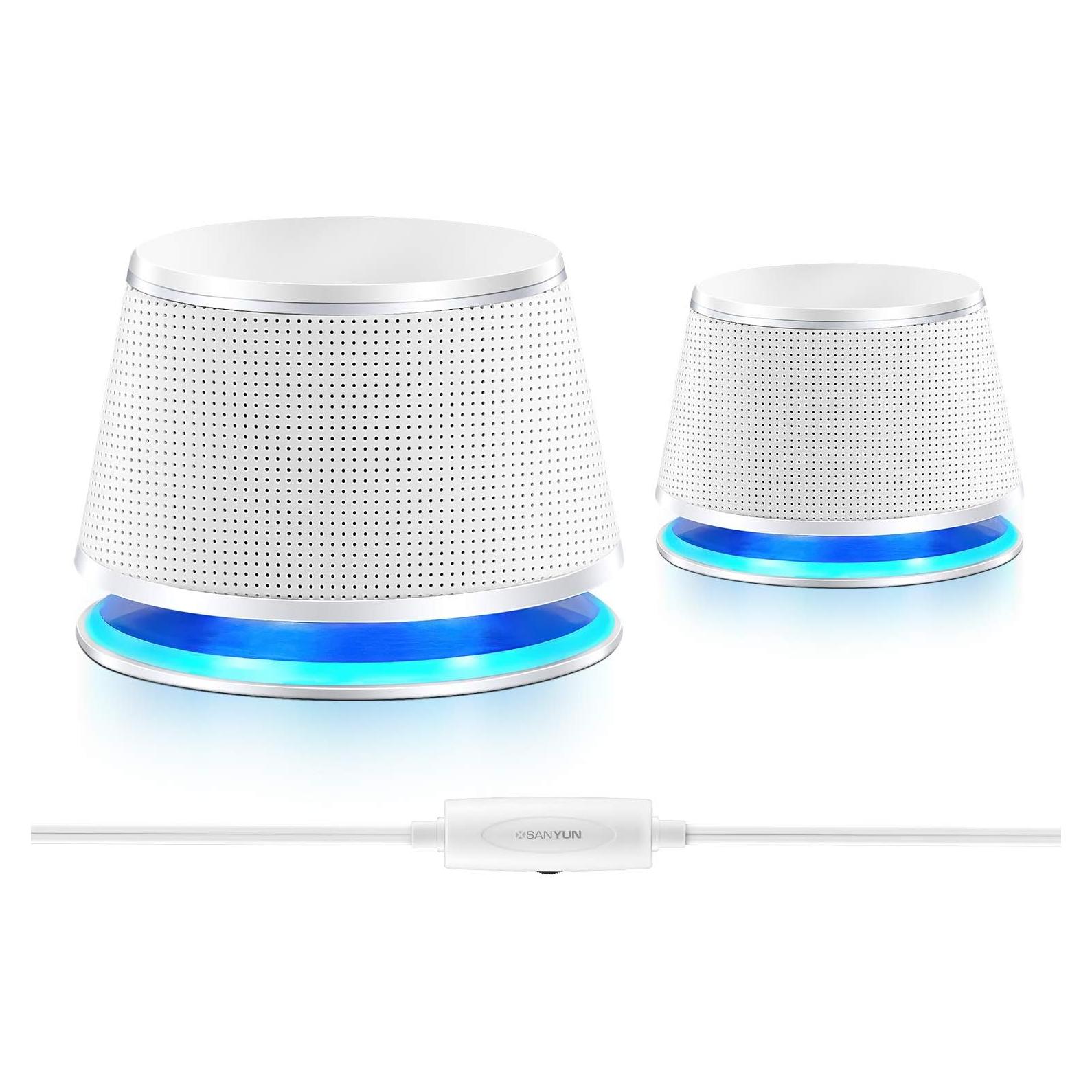 Altavoces Multimedia Sanyun SW102 5W x 2 Estéreo USB 3.5mm