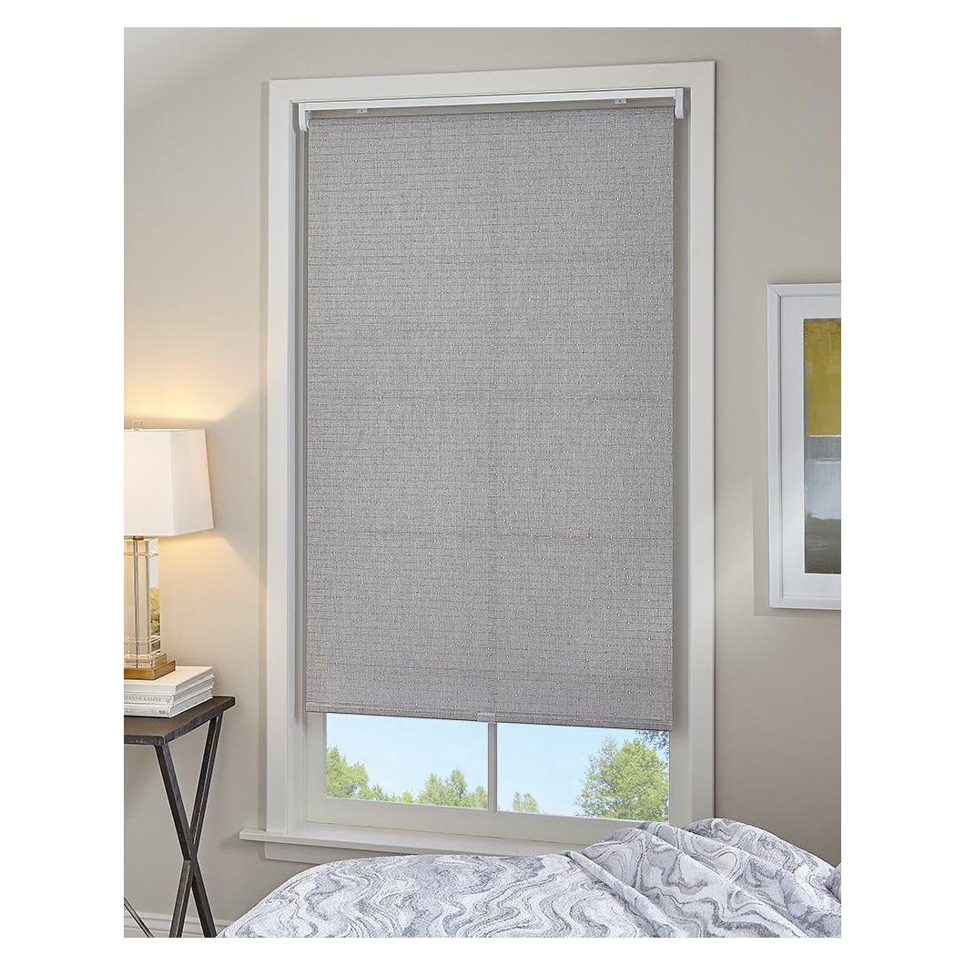Cortina enrollable sin cordón Curtainworks 119.4x162.6 cm Gris