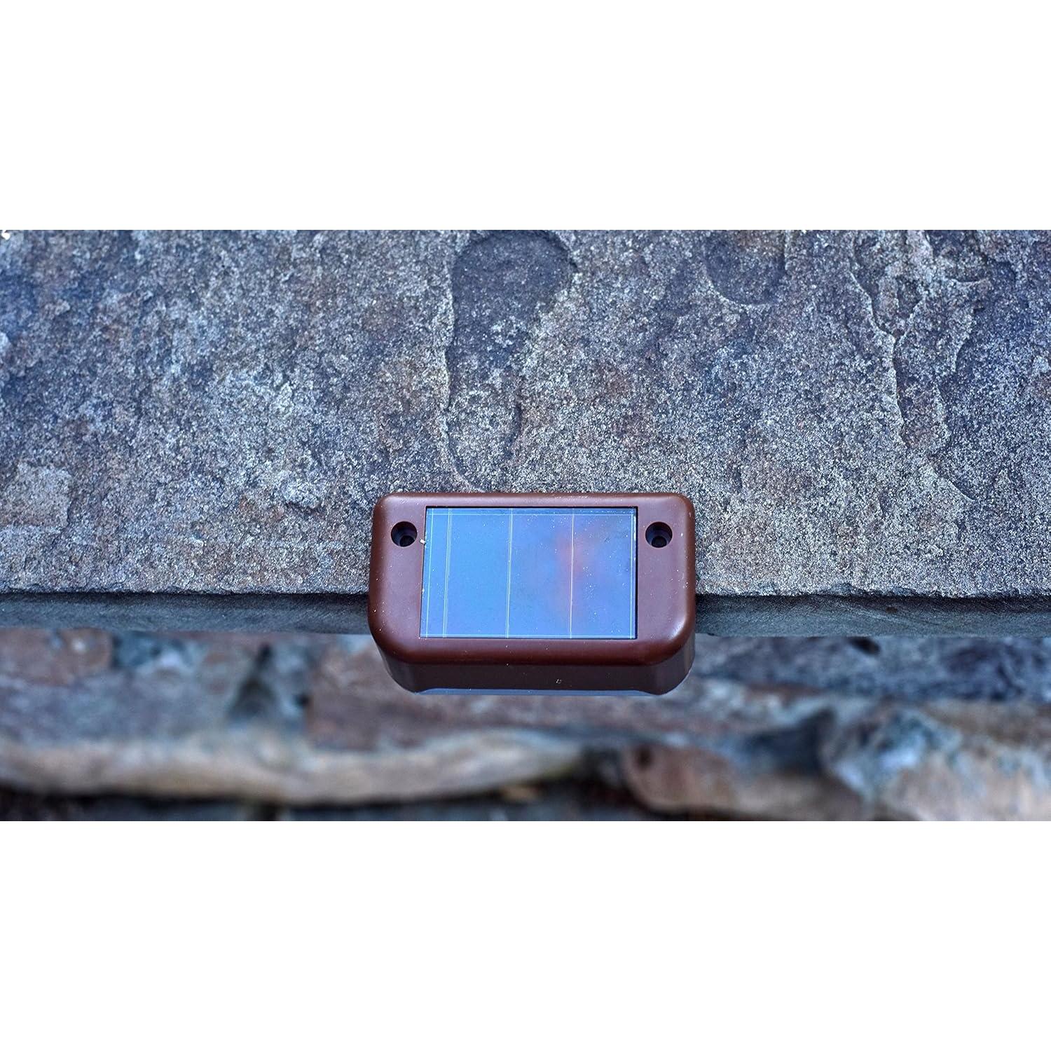 Luces LED solares Maxsa 47332 para Deck y Barandillas, 4 unidades