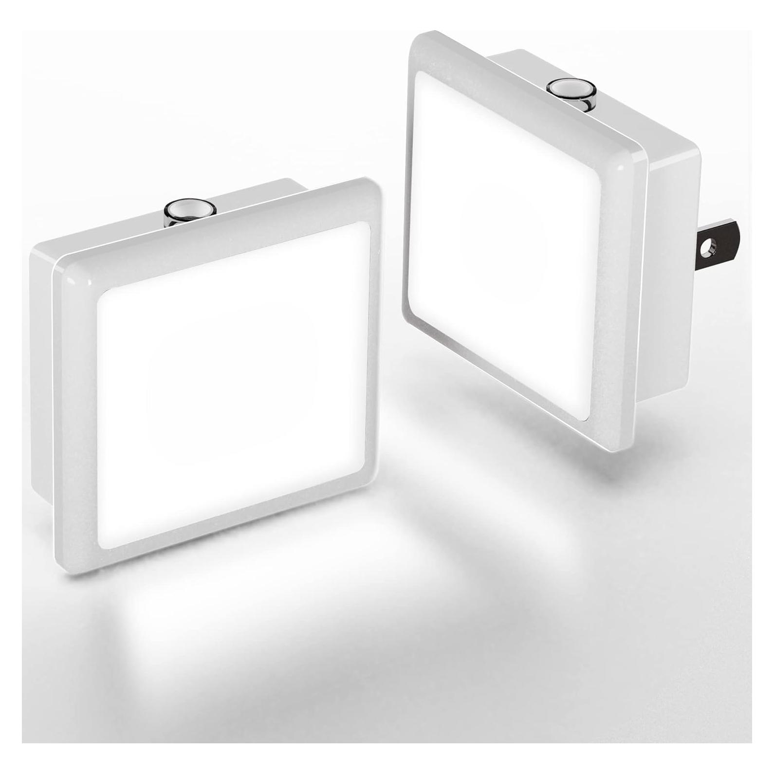 Luz Nocturna LED L LOHAS 2-Pack con Sensor Crepúsculo 0.3W