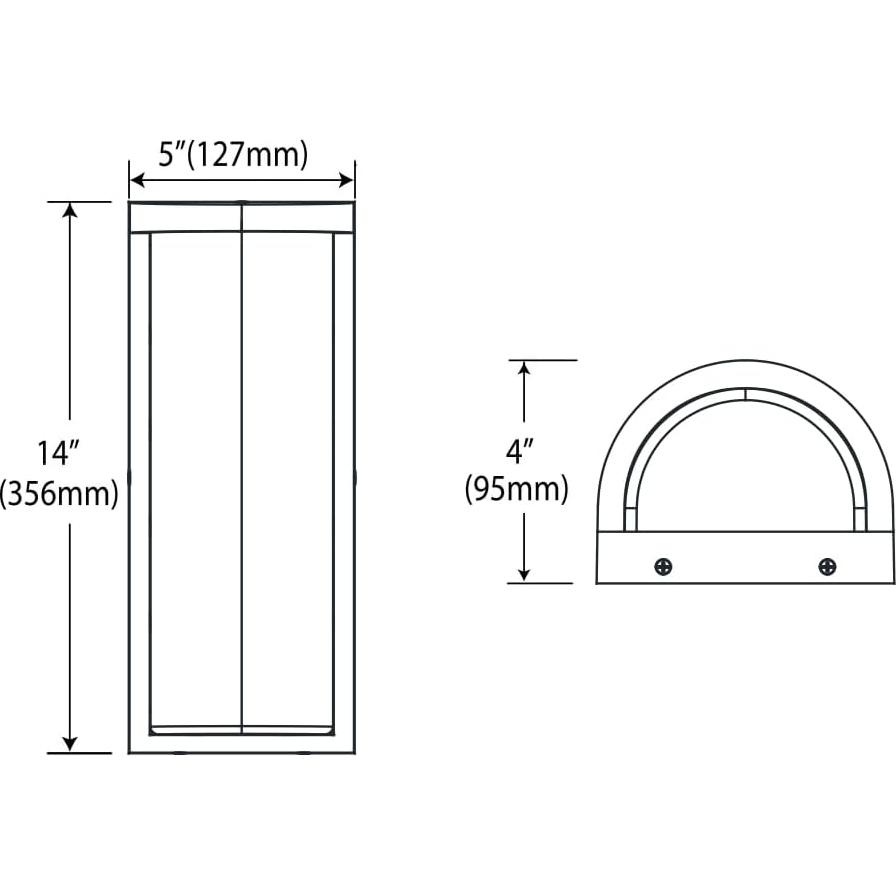 Luz Sconce LED eSenlite con Sensor de Movimiento 12W IP65