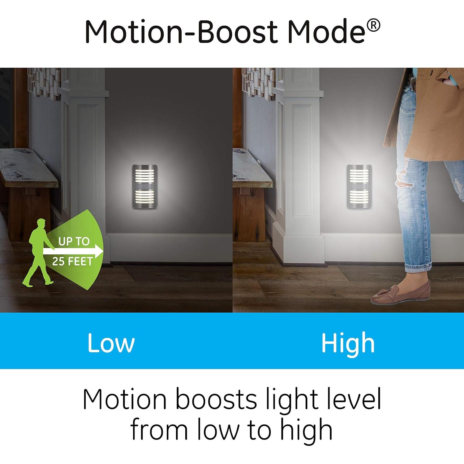 Luz Nocturna LED GE con Sensor de Movimiento 40 Lúmenes