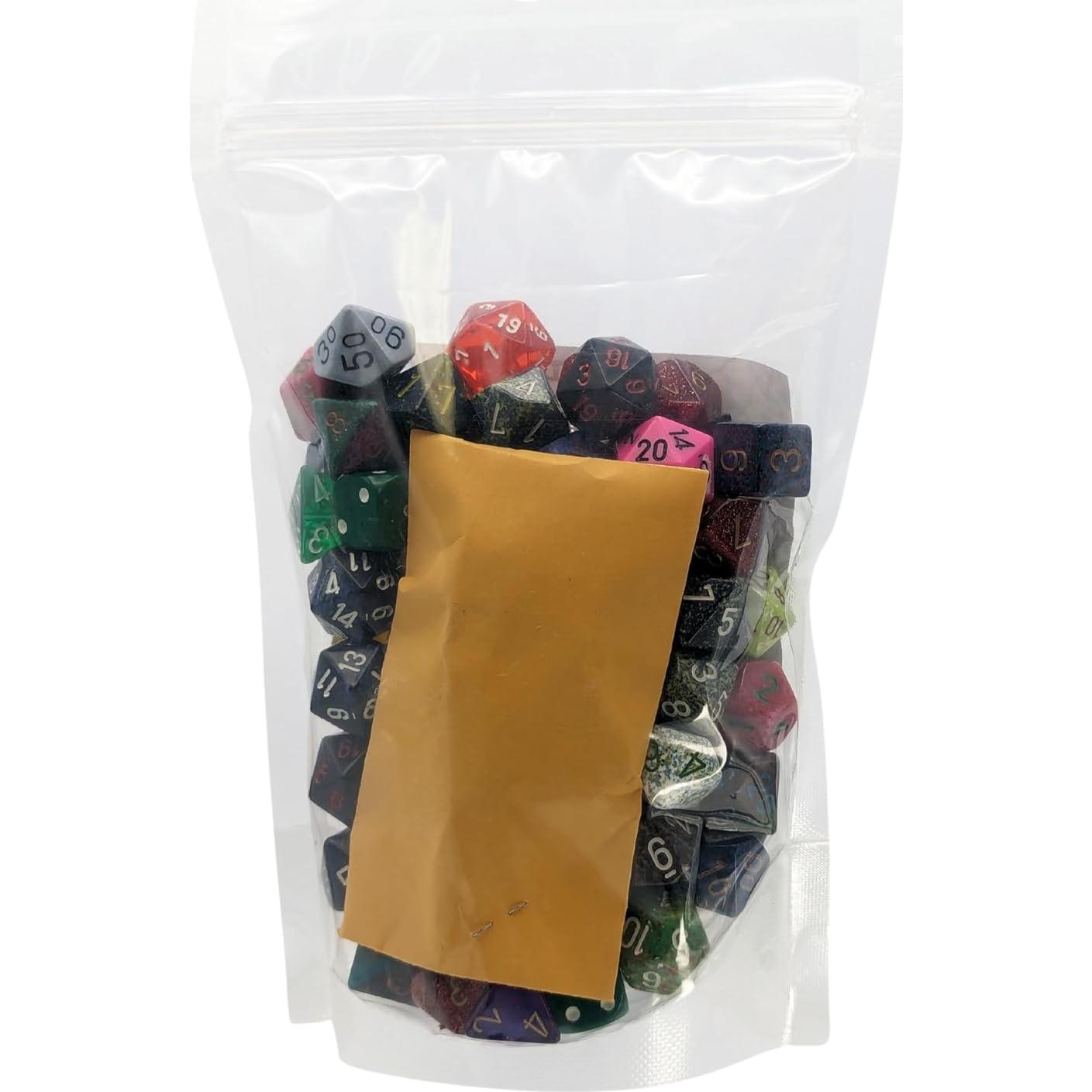Bolsa de Dados Chessex Pound-O-Dice - 100 Dados Variados