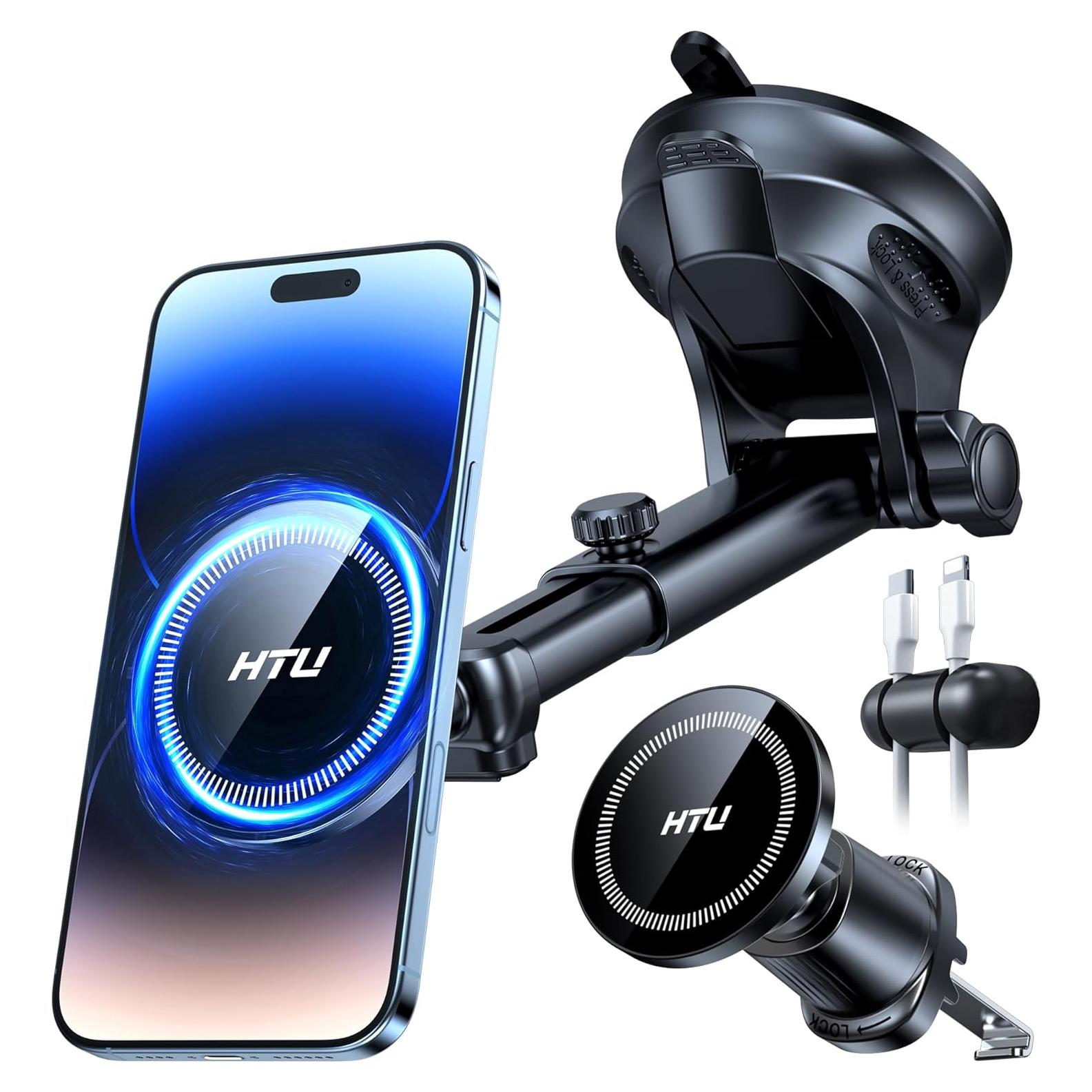 Soporte Magnético para Teléfono HTU para Auto - Negro