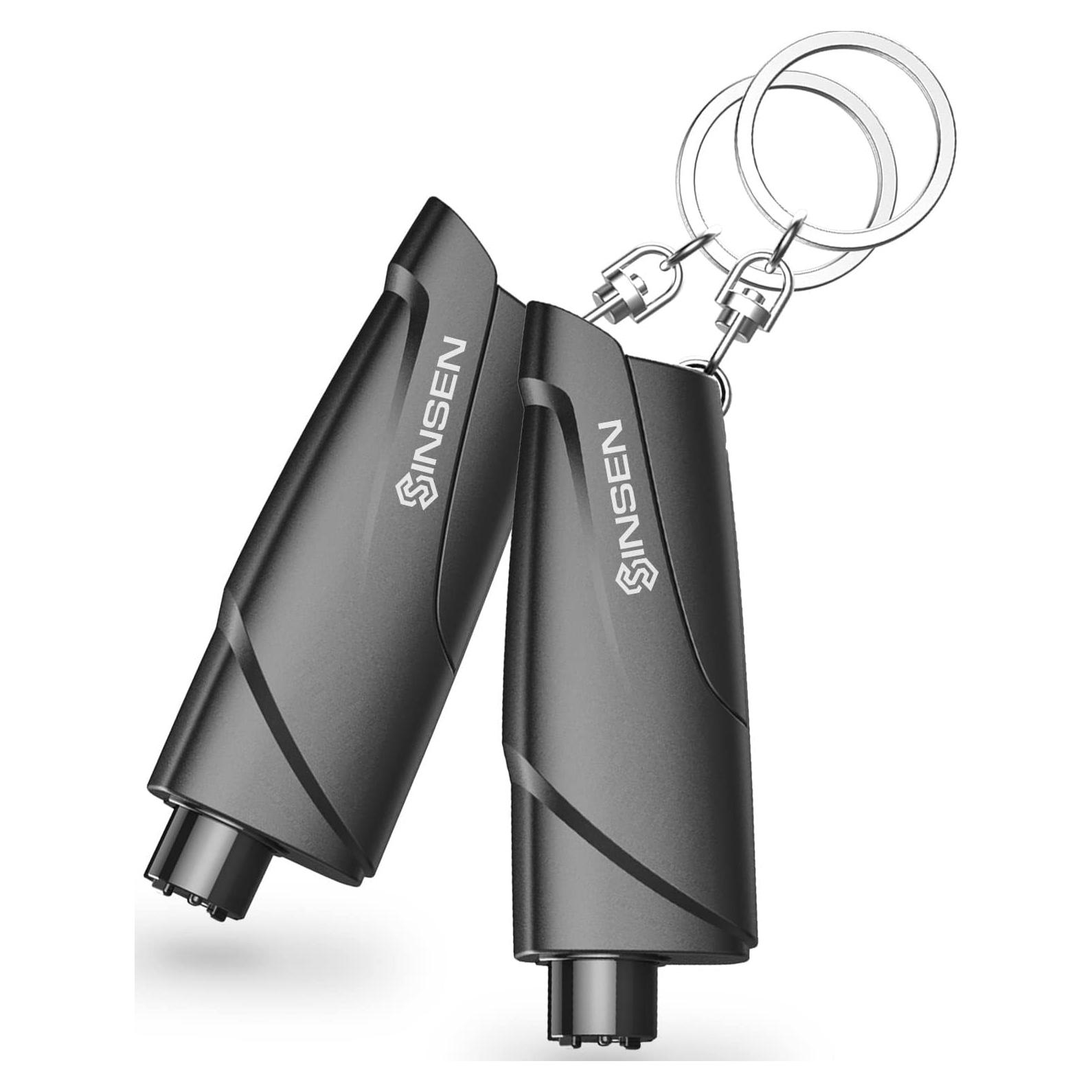 Cortador de Cinturón y Rompeventanas SINSEN, 2PCS, Negro