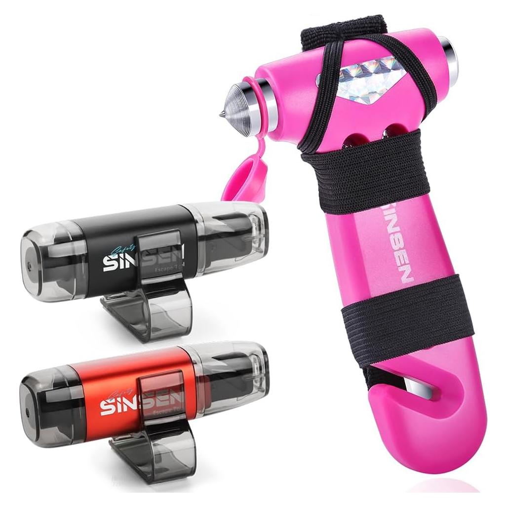 Herramienta de Escape SINSEN - Rompe Ventanas y Cortador de Cinturón