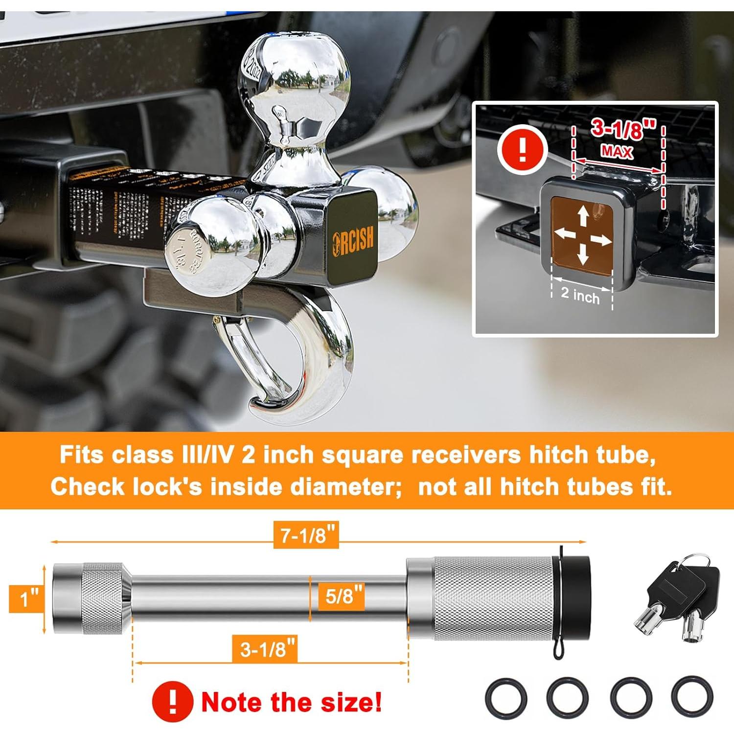 Soporte de Remolque ORCISH Tri-Bola 3 en 1 con Gancho