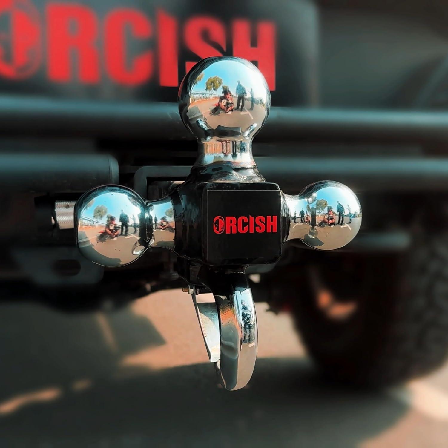 Soporte de Remolque ORCISH Tri-Bola 3 en 1 con Gancho