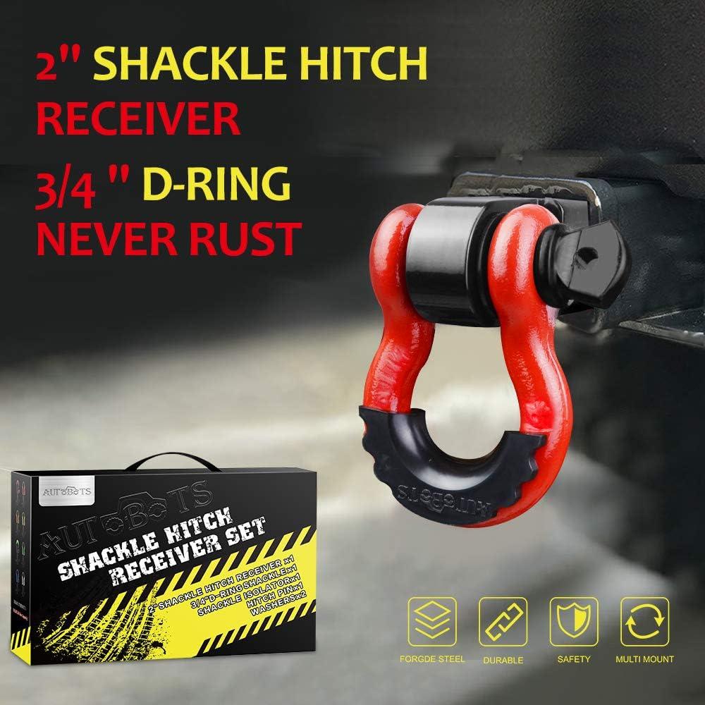 Receptor de Enganche AUTOBOTS 2" 20,411 Kg Rojo y Negro