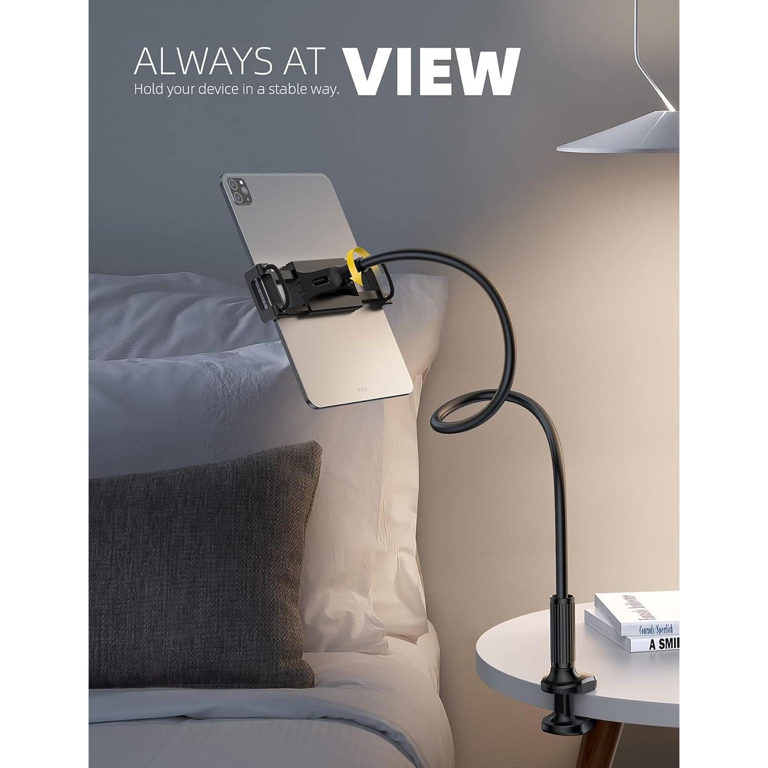 Soporte de Tablet Lamicall con Brazo Flexible 91.44 cm - Negro