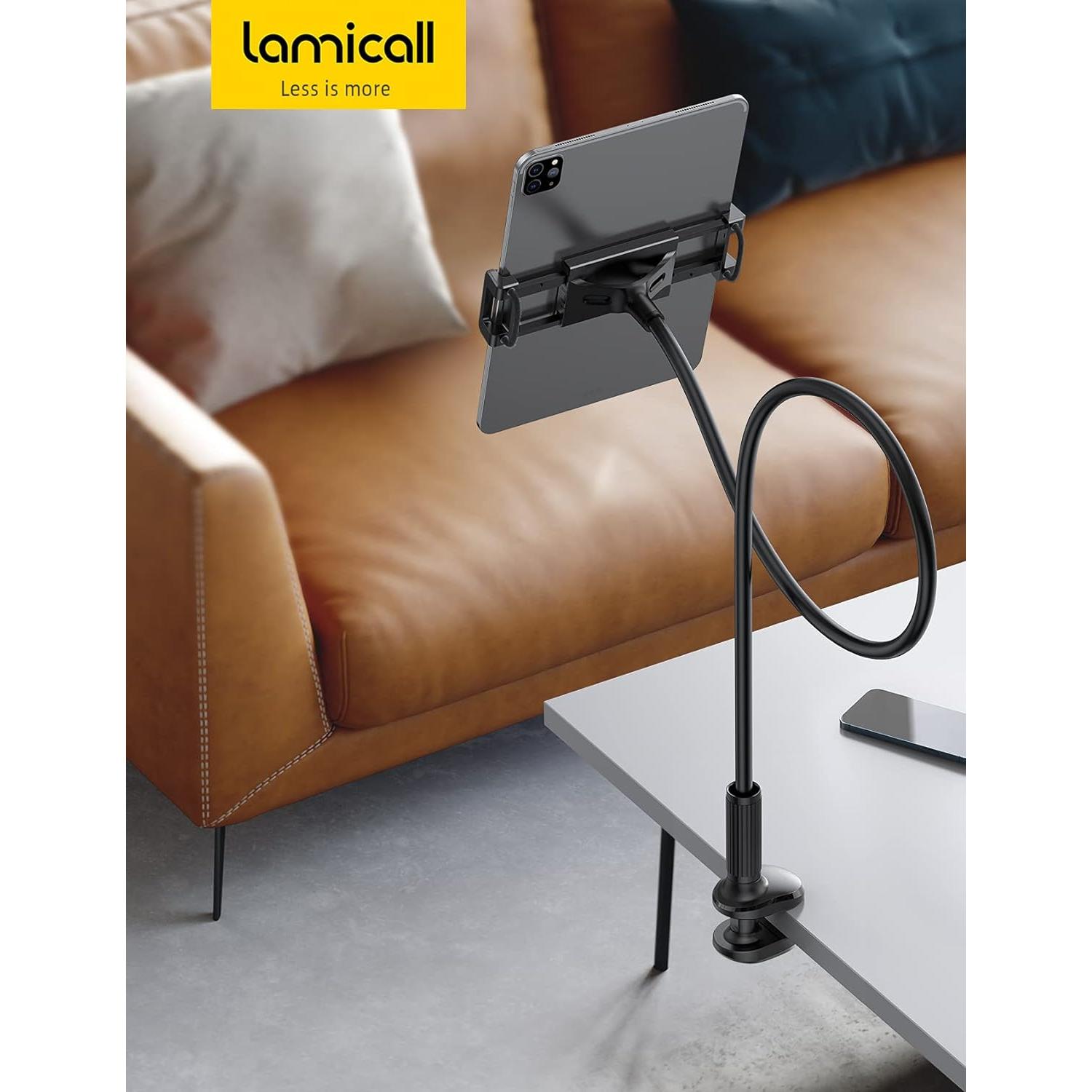 Soporte de Tablet Lamicall con Brazo Flexible 91.44 cm - Negro