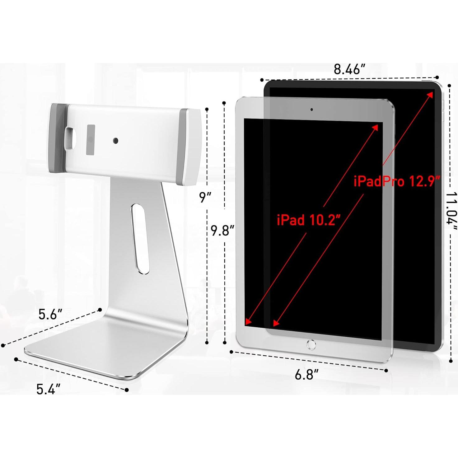 Soporte de Tableta AboveTEK TS-129S Aluminio Plata 15.24-39.37 cm