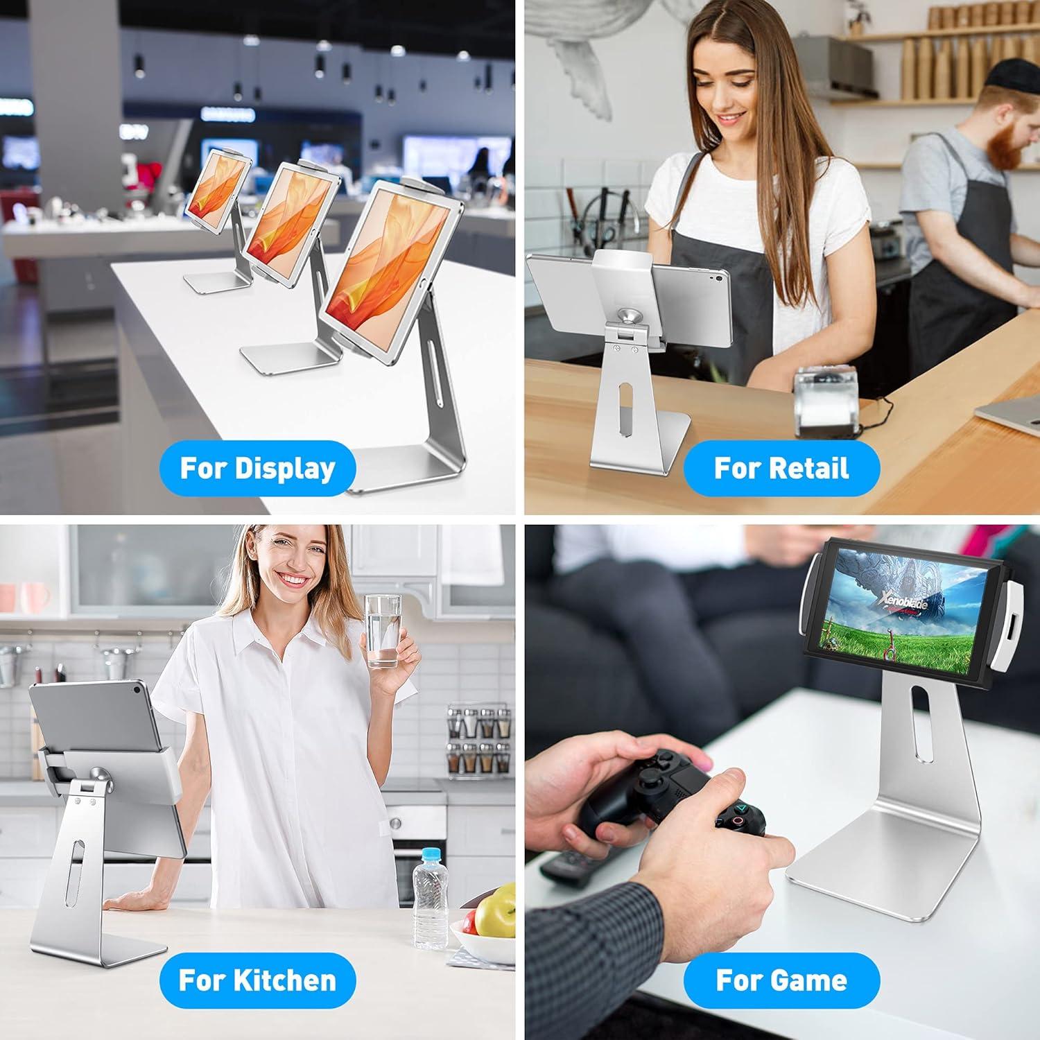 Soporte de Tableta AboveTEK TS-129S Aluminio Plata 15.24-39.37 cm