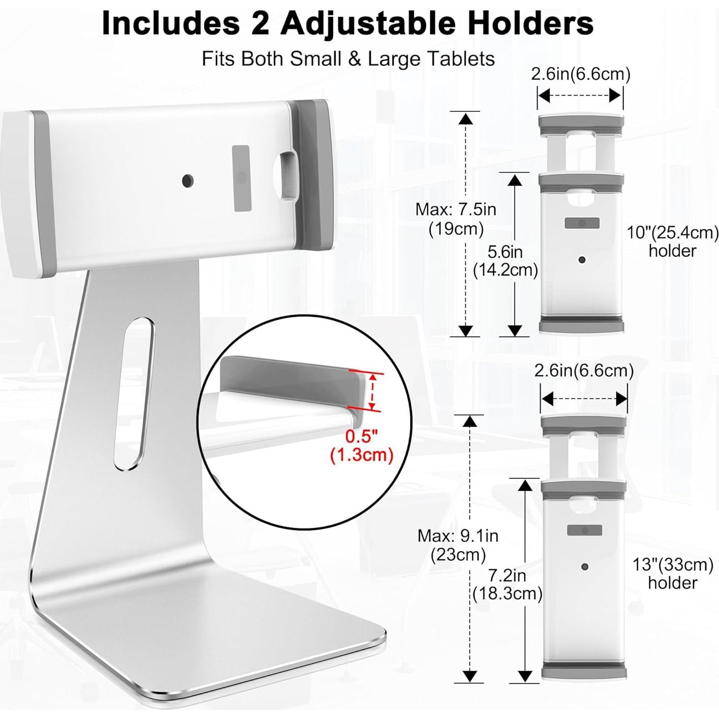 Soporte de Tableta AboveTEK TS-129S Aluminio Plata 15.24-39.37 cm