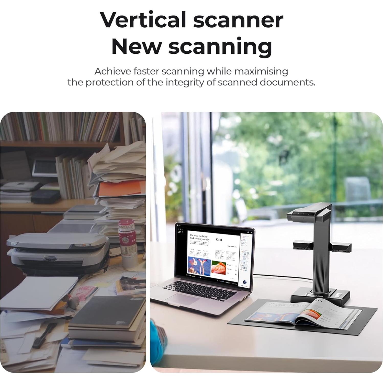 Escáner de Documentos CZUR ET16 Plus, 16MP, OCR 186 Idiomas