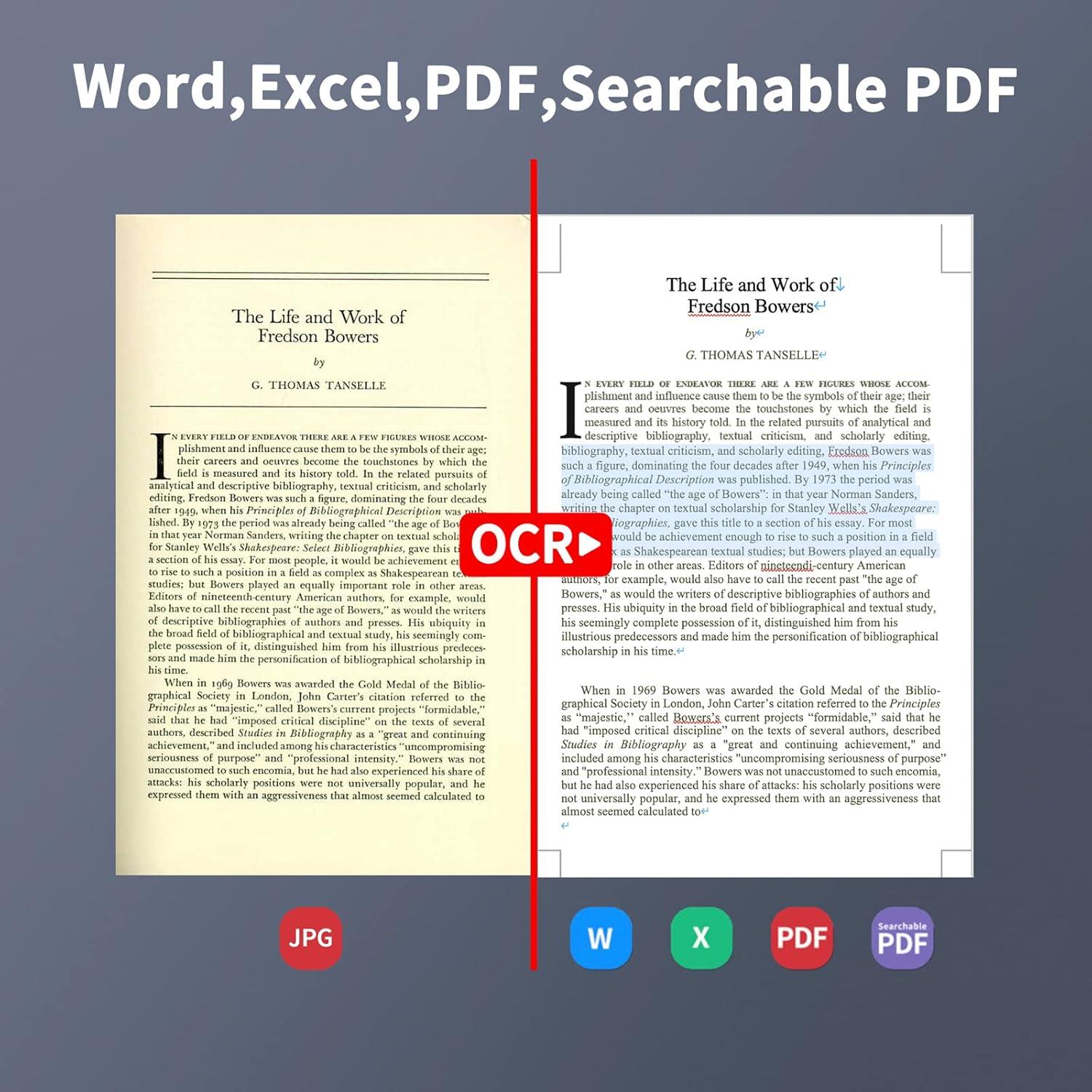 Escáner de Documentos Portátil CZUR Lens1200 Pro 12MP A4