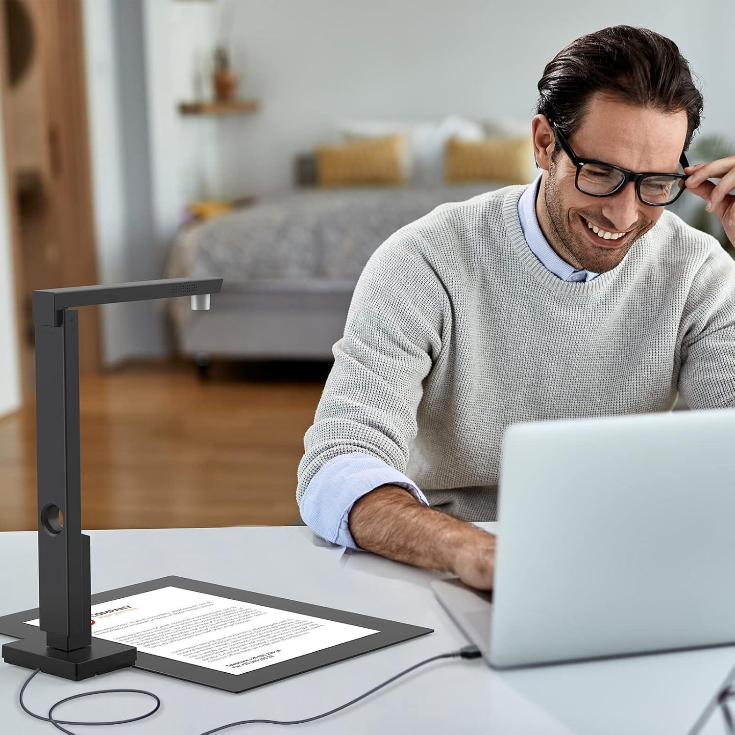 Escáner de Documentos Portátil CZUR Lens1200 Pro 12MP A4