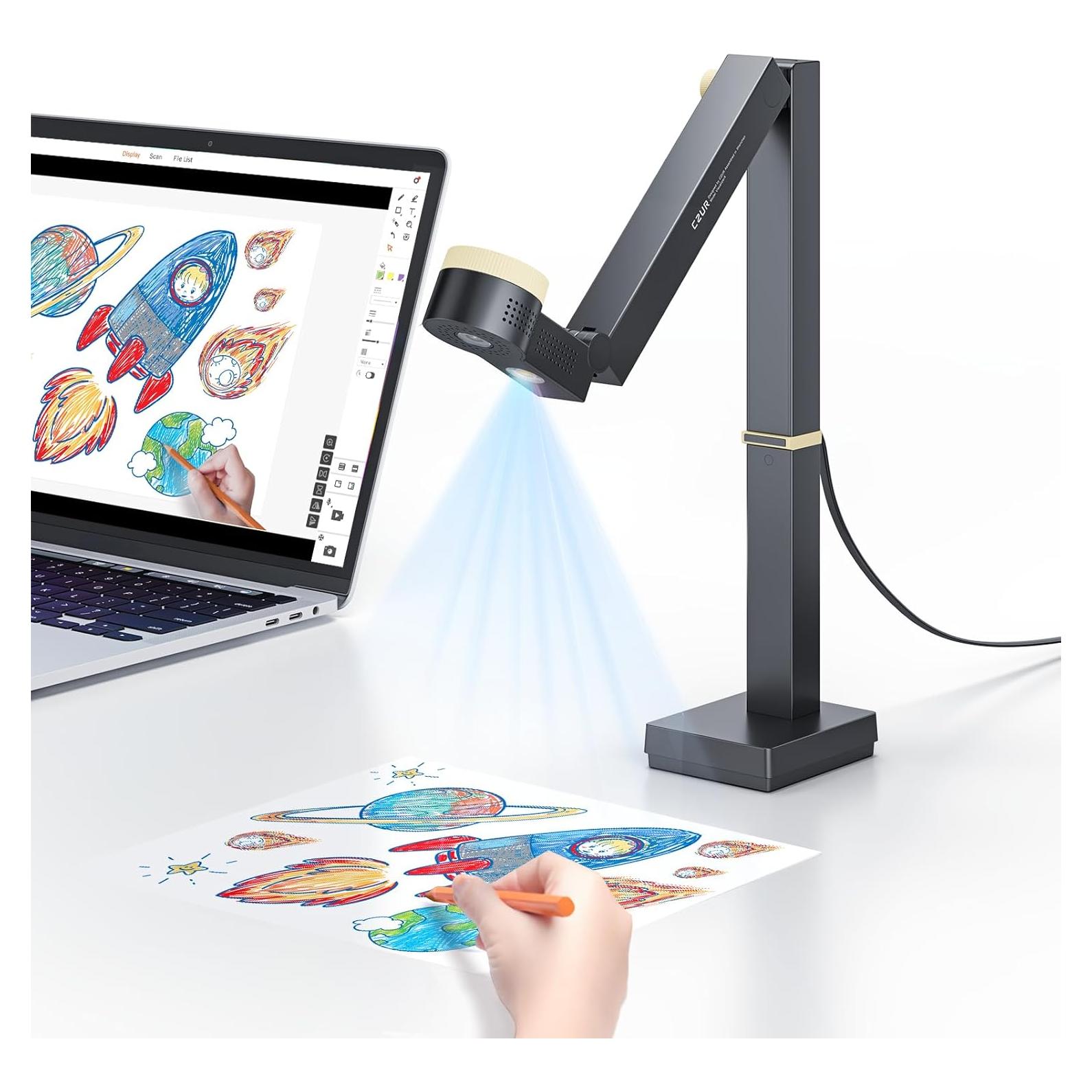 CZUR Fancy S Pro Cámara Documentos 12MP Webcam 4K 60fps