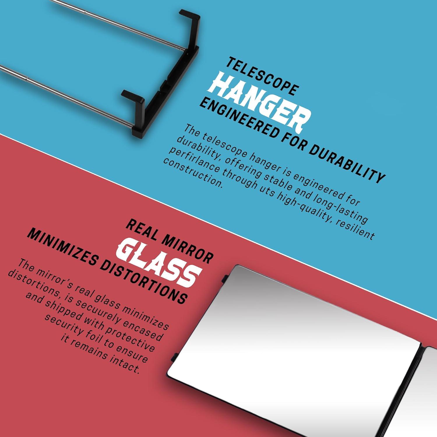 Espejo Trifolio LIPFISBARBERSHOP 30.48x20.32cm para Cortes