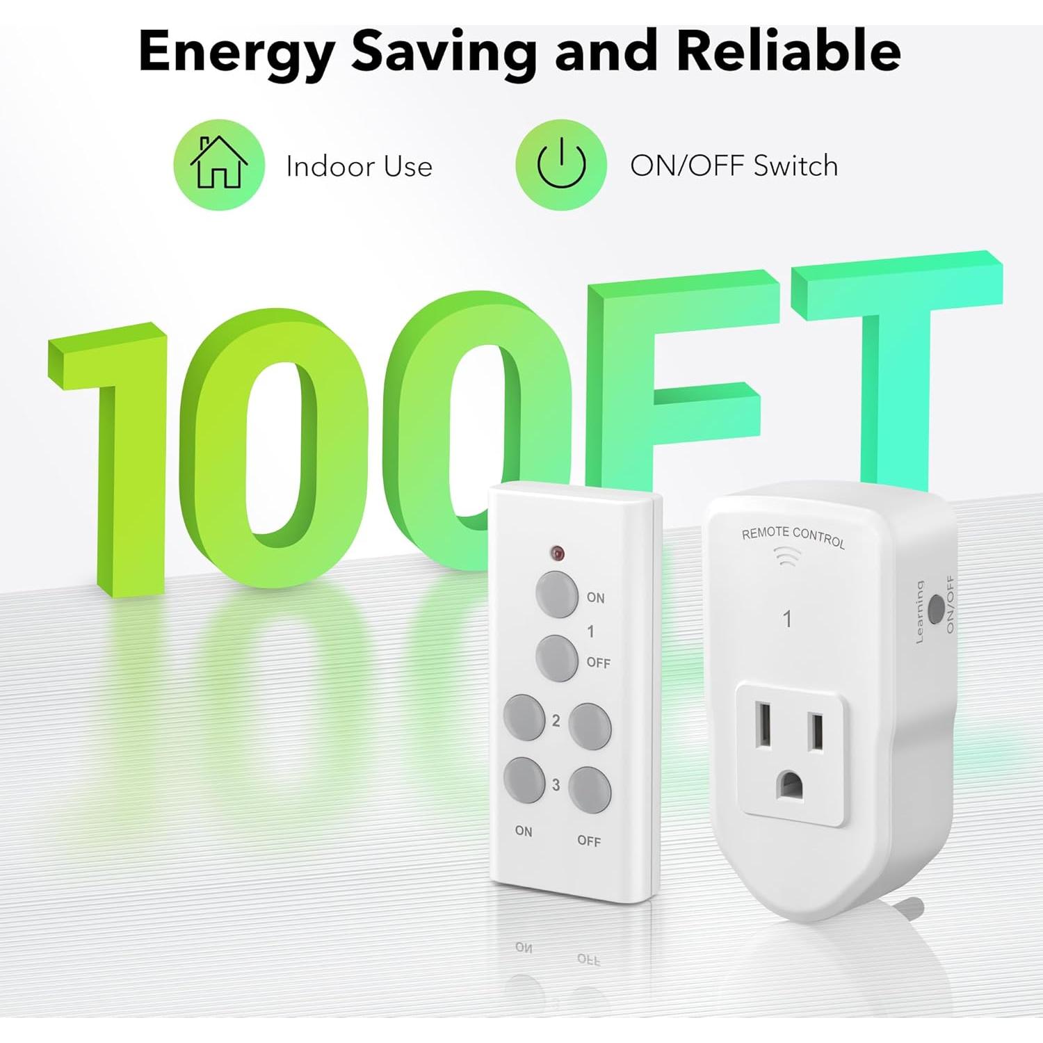 Enchufe Eléctrico Control Remoto BN-LINK 1200W 10A Blanco