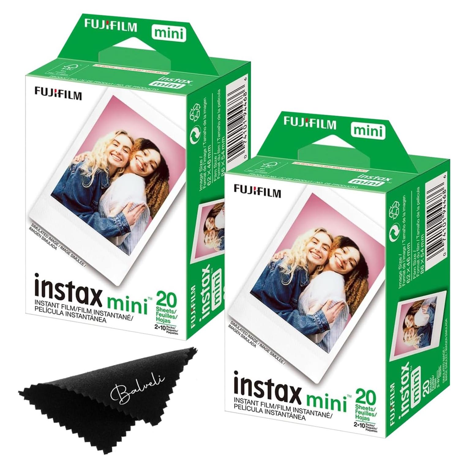 Películas Instantáneas Fujifilm Instax Mini - 40 Exposiciones, ISO 800