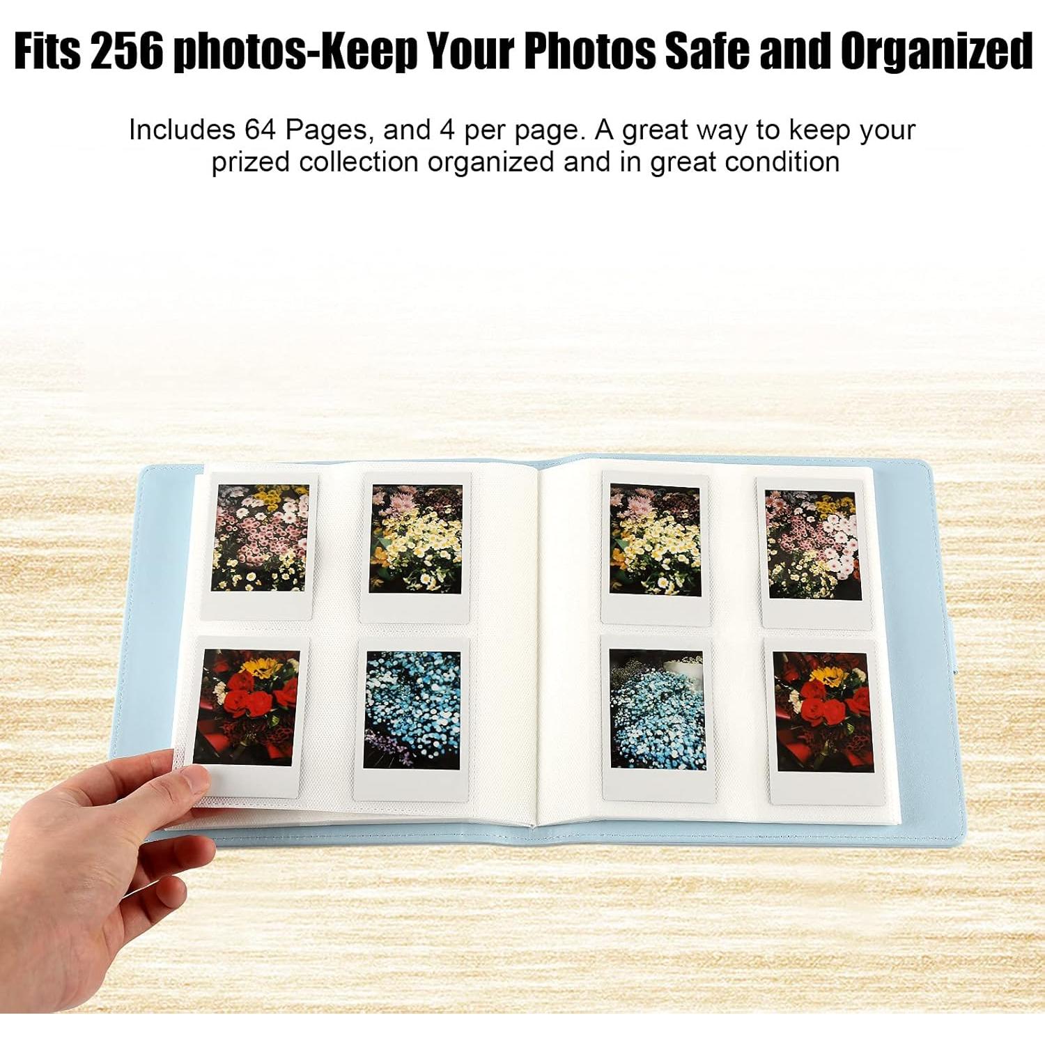 Álbum de Fotos Veicevol 256 Bolsillos para Fujifilm Instax Mini Azul