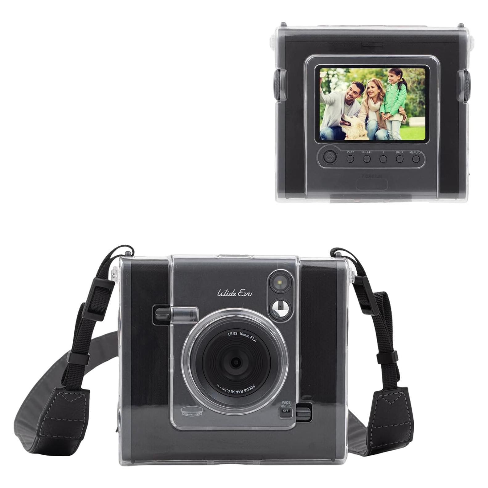 Funda Transparente HIYQIN para Cámara Fujifilm Instax Wide EVO