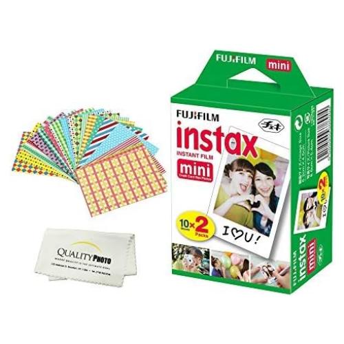 Películas Instantáneas Fujifilm Mini 20 Unidades + Stickers