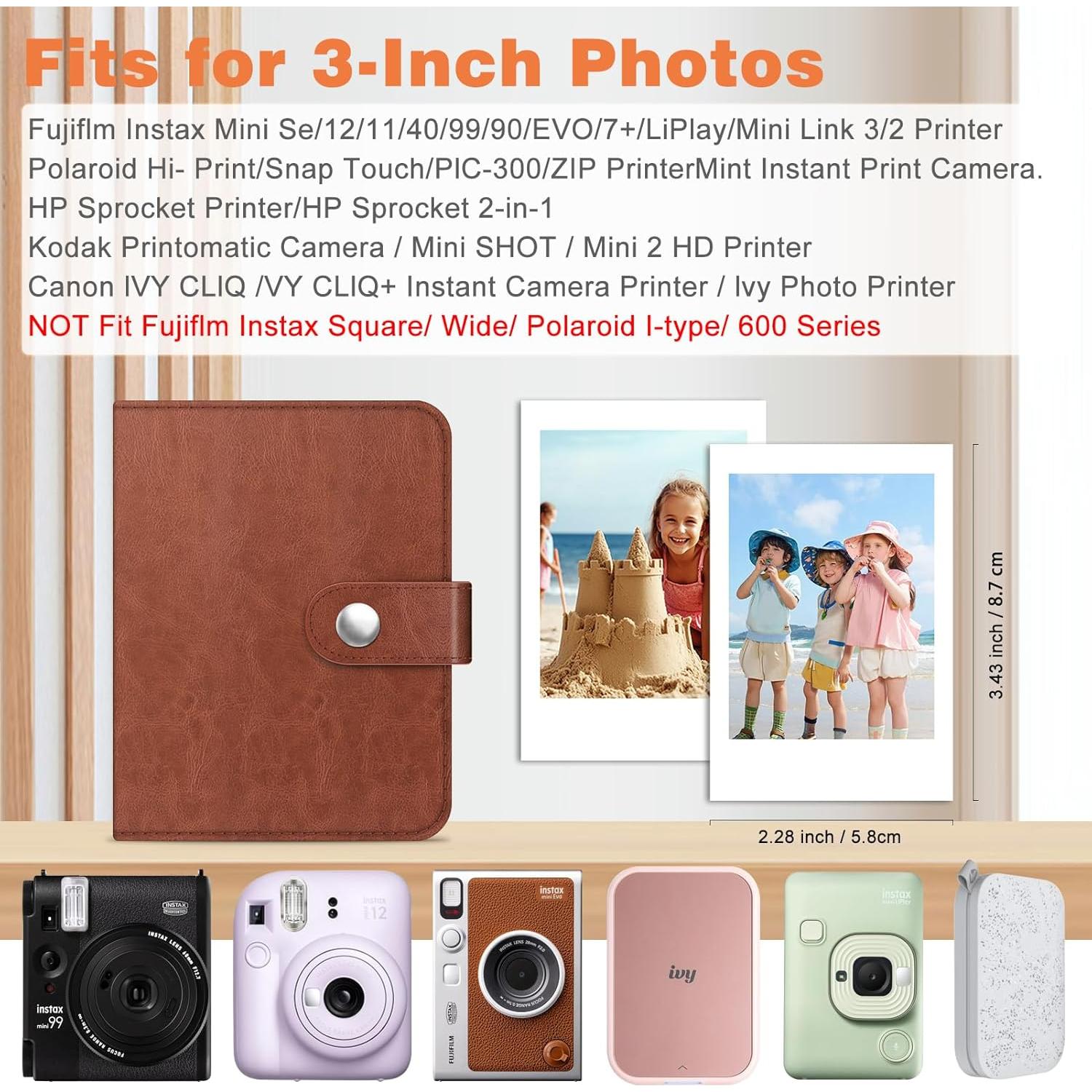 Álbum de Fotos Fintie para Fujifilm Instax Mini - 52 Bolsillos