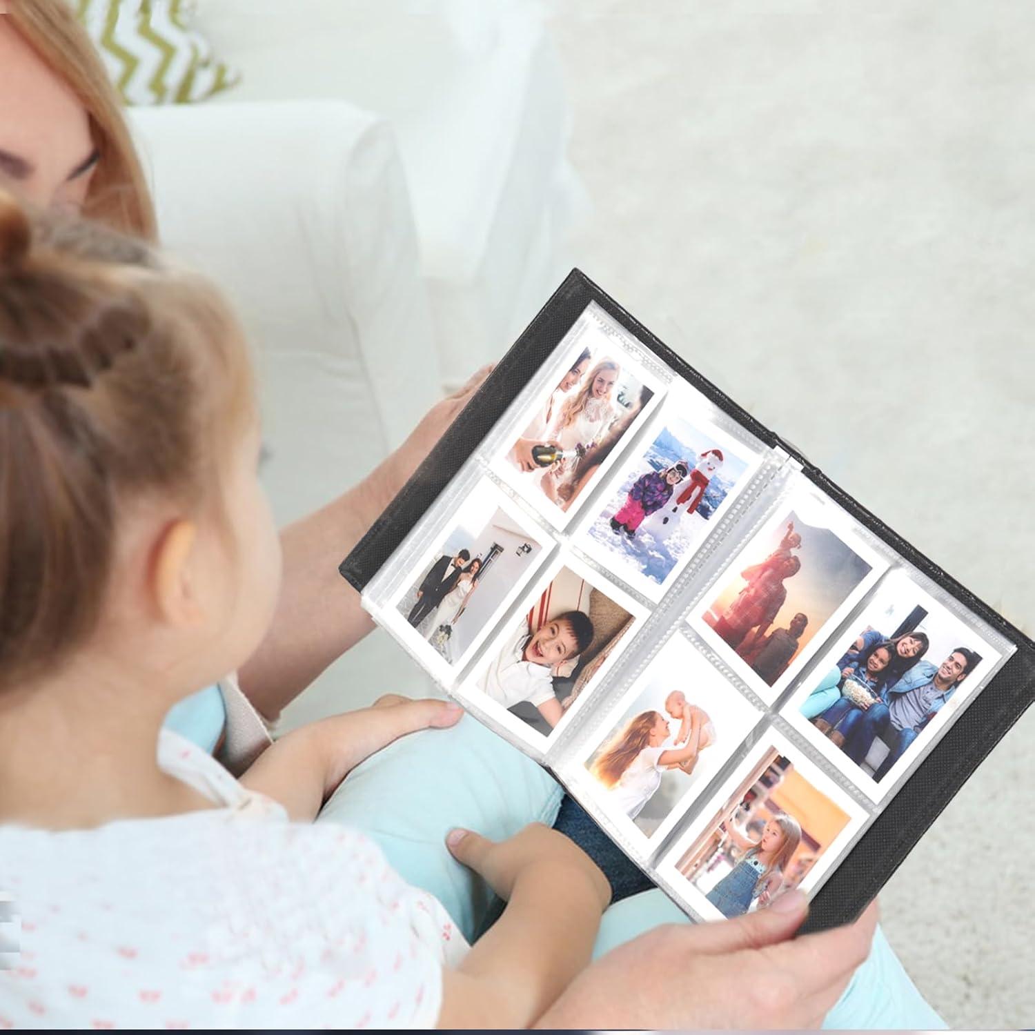 Álbum de Fotos Polaroid RECUTMS 208 Fotos Cuero Marrón