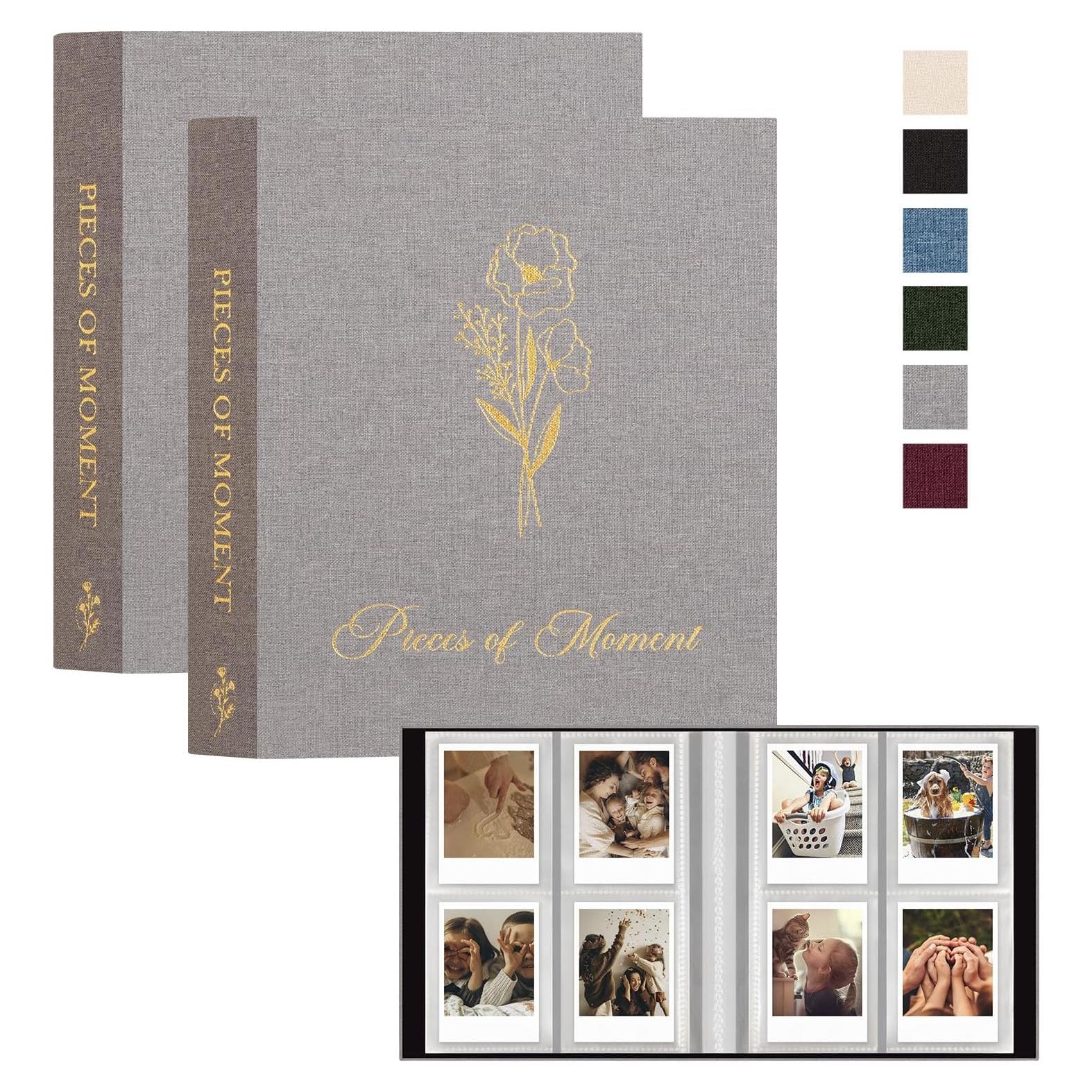 Álbum de Fotos Polaroid Lanpn 2 Paquetes 208 Bolsillos 5x7.6 cm