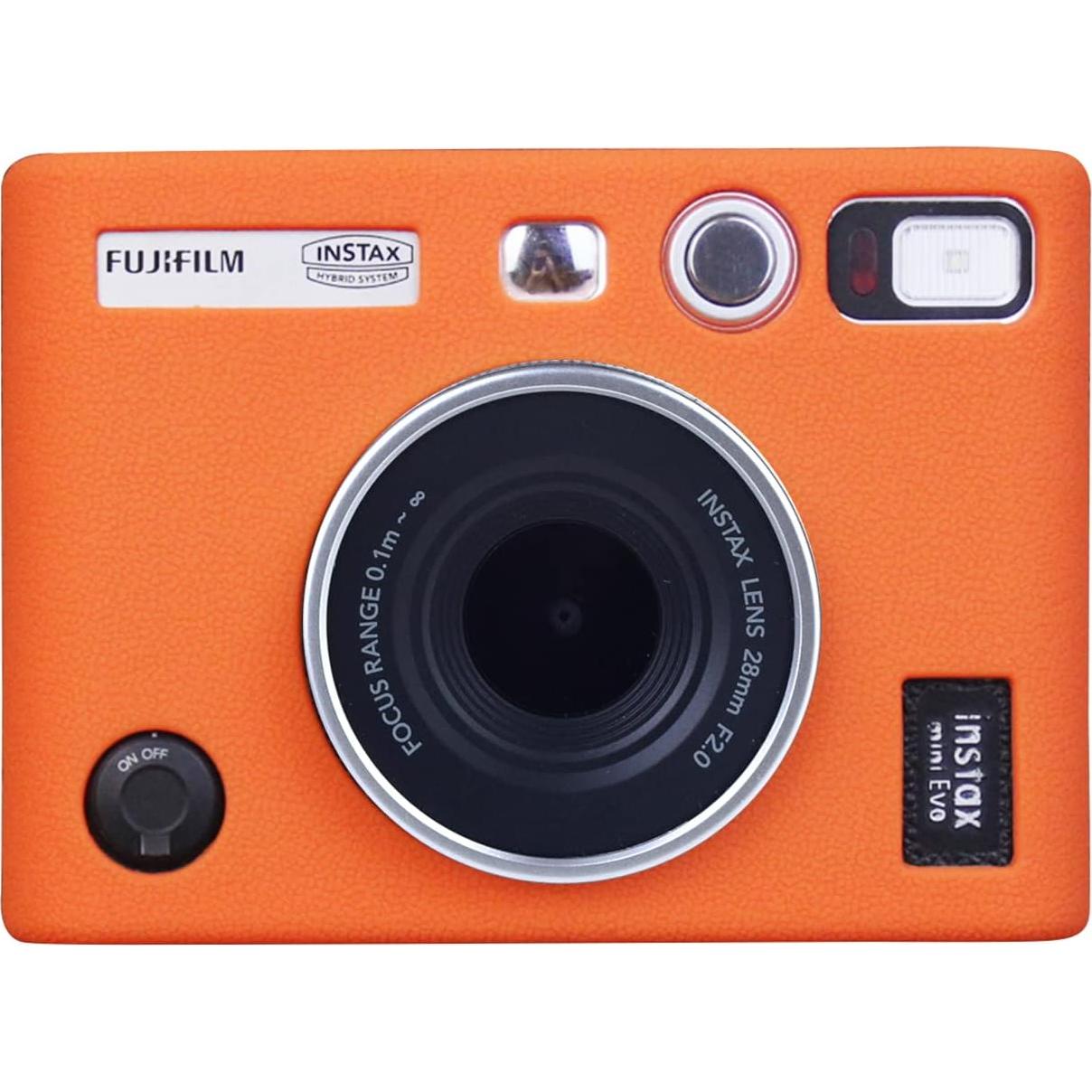 Funda de Silicona Rieibi para Cámara Fuji Mini EVO - Naranja
