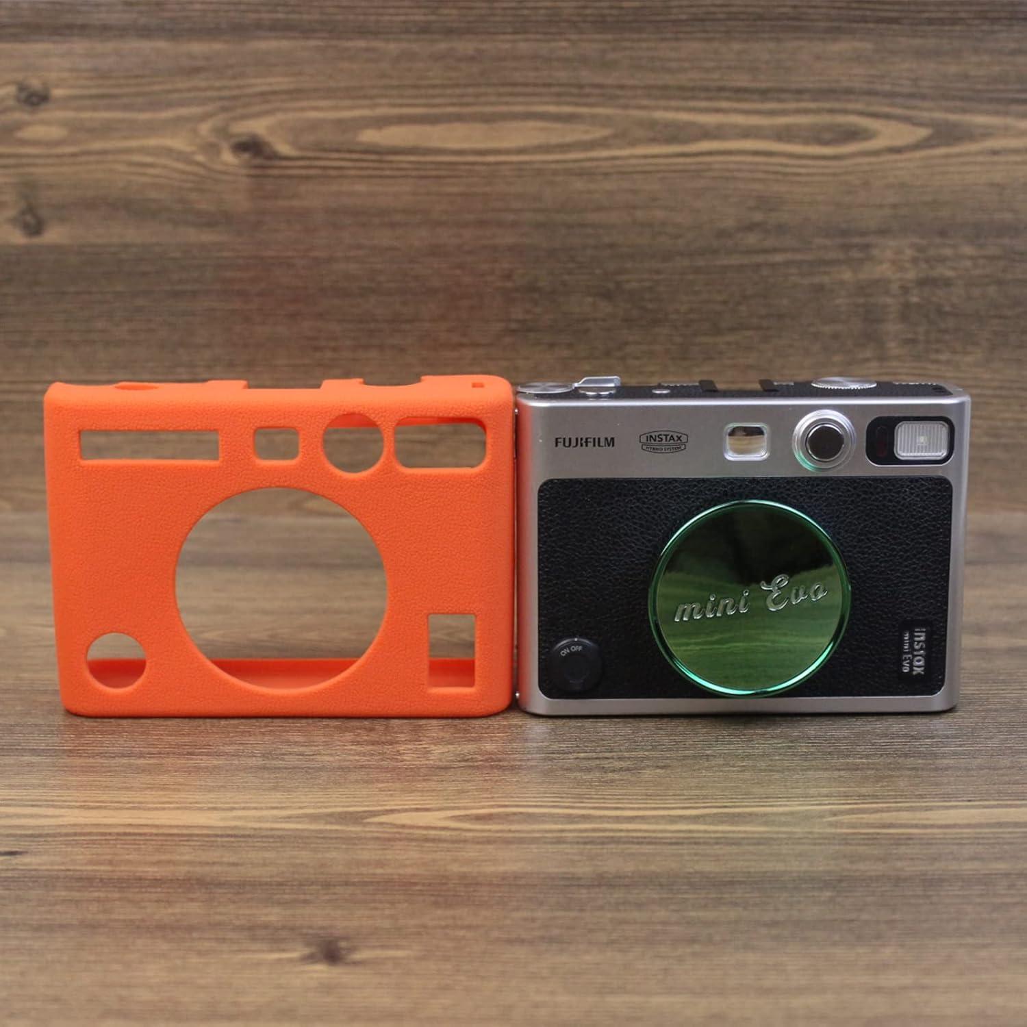 Funda de Silicona Rieibi para Cámara Fuji Mini EVO - Naranja