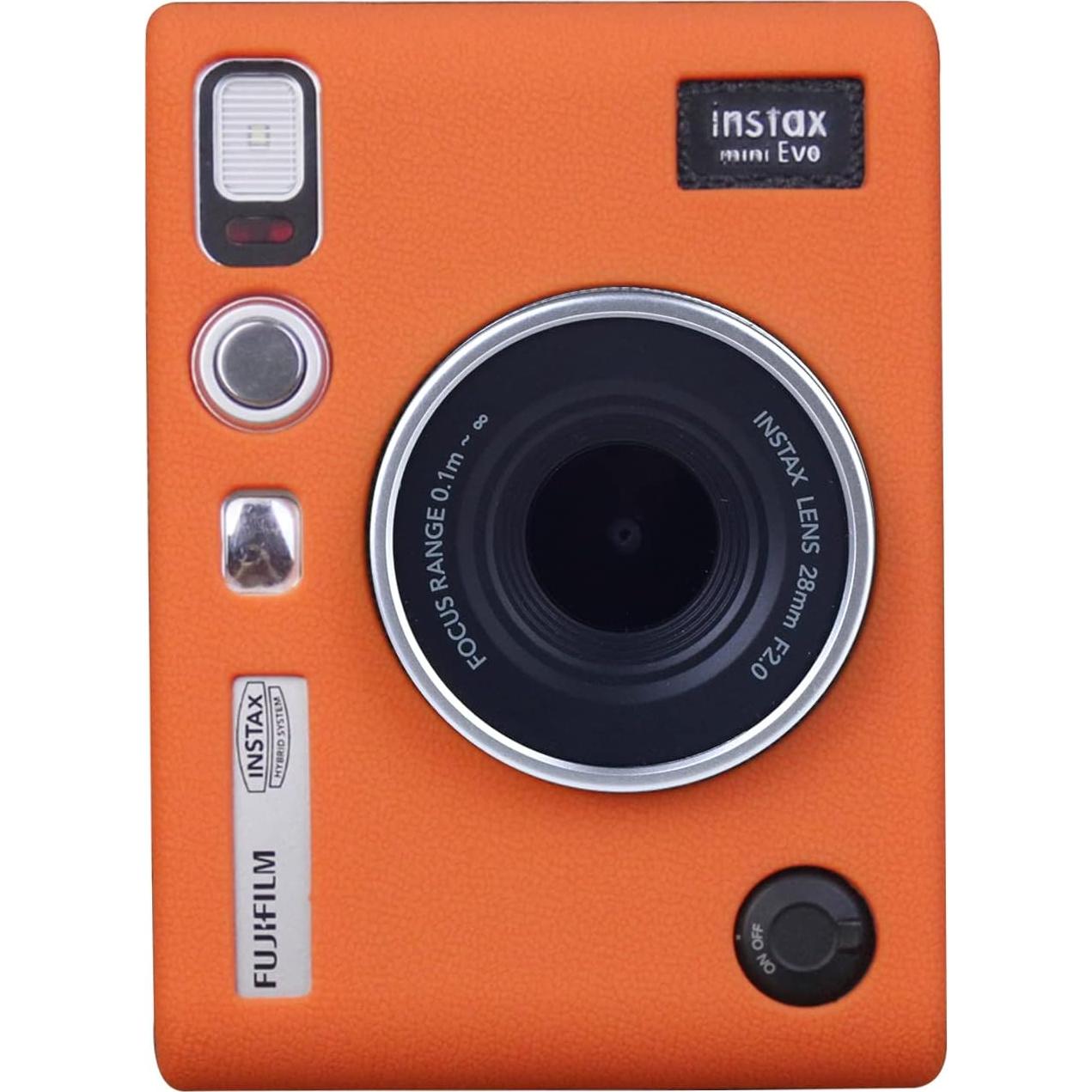Funda de Silicona Rieibi para Cámara Fuji Mini EVO - Naranja