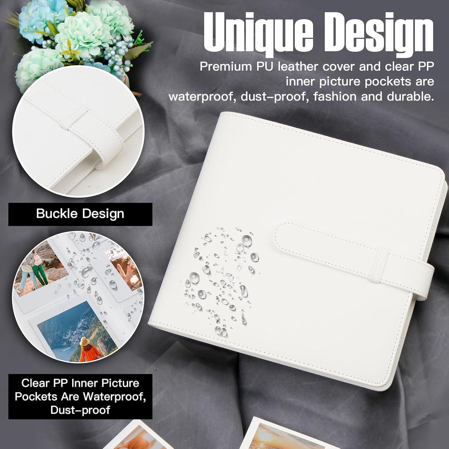 Álbum de Fotos Veicevol 360 Bolsillos para Instax Mini Blanco