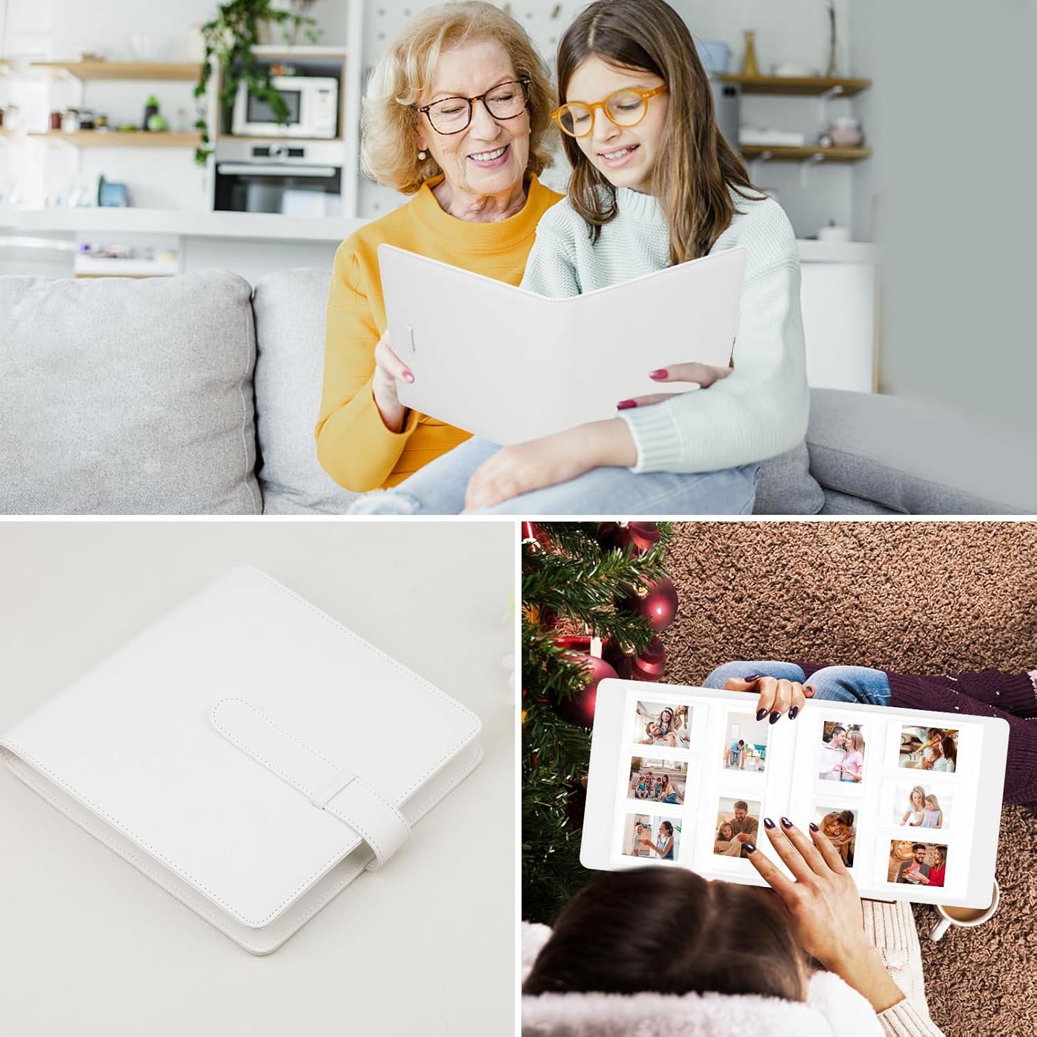 Álbum de Fotos Veicevol 360 Bolsillos para Instax Mini Blanco